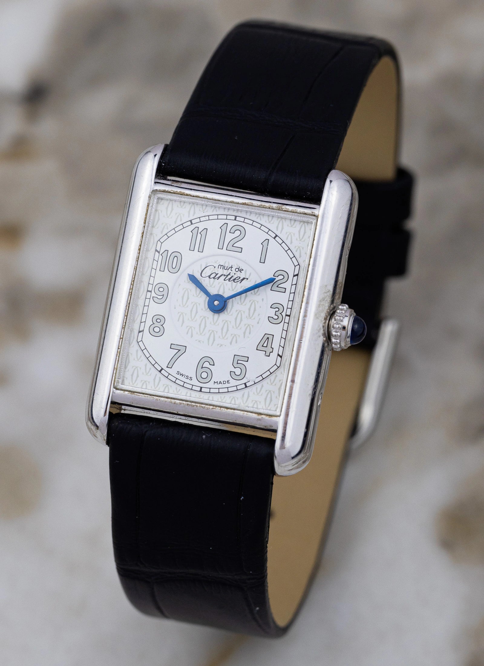 1990s Lady Must De Cartier Tank 2416 Silver