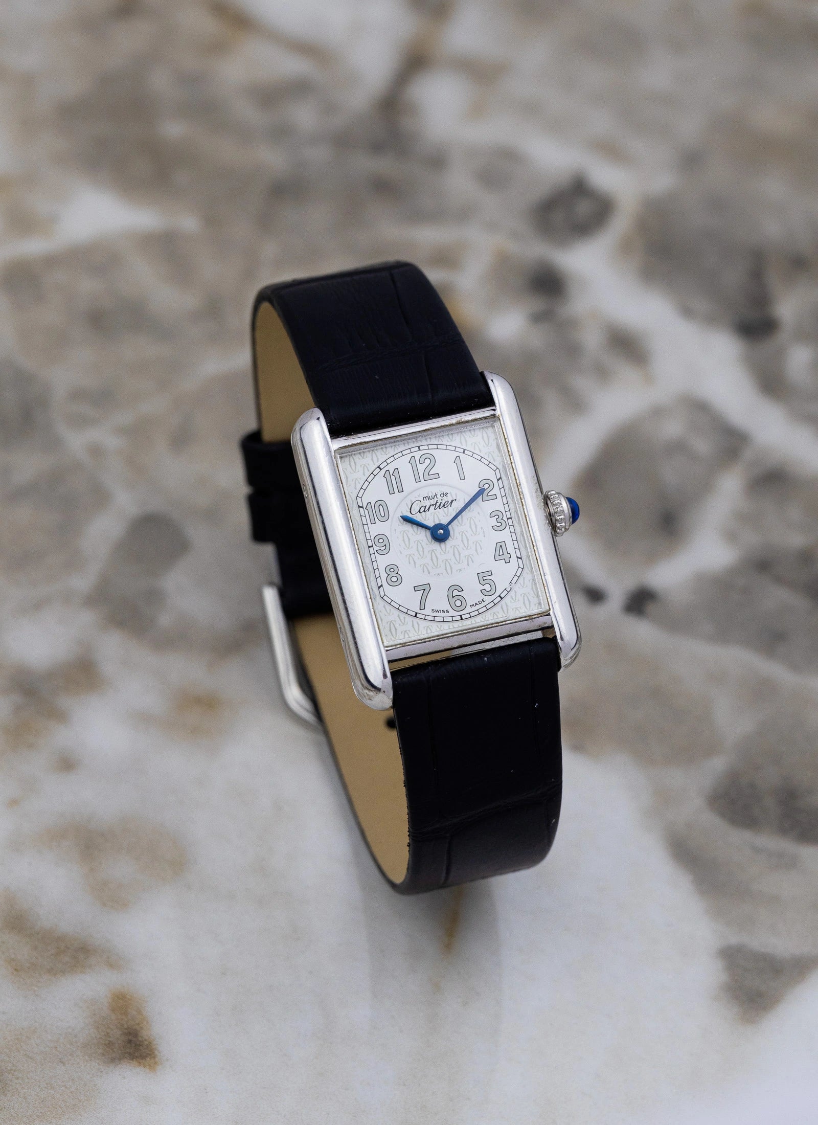 1990s Lady Must De Cartier Tank 2416 Silver
