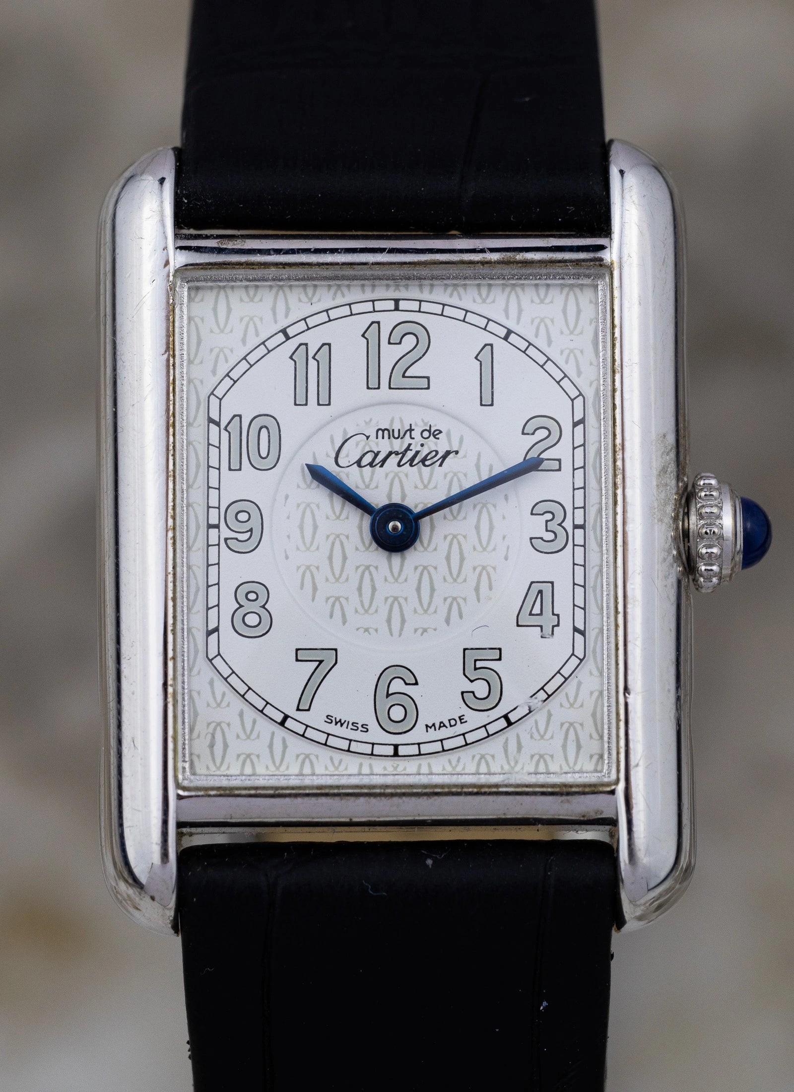 1990s Lady Must De Cartier Tank 2416 Silver