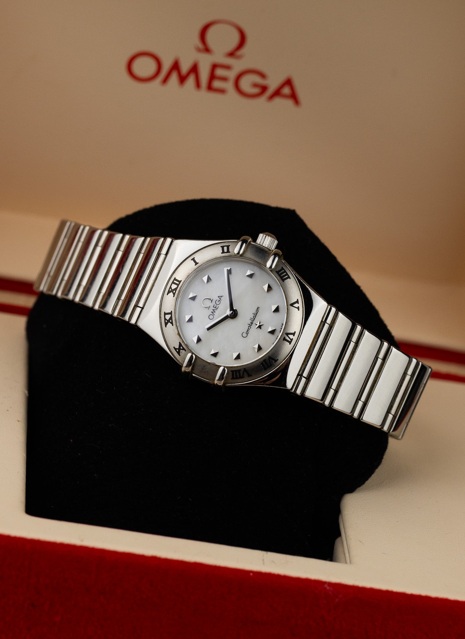 1998 Lady Omega Constellation My Choice MOP Dial 1561.71 Box