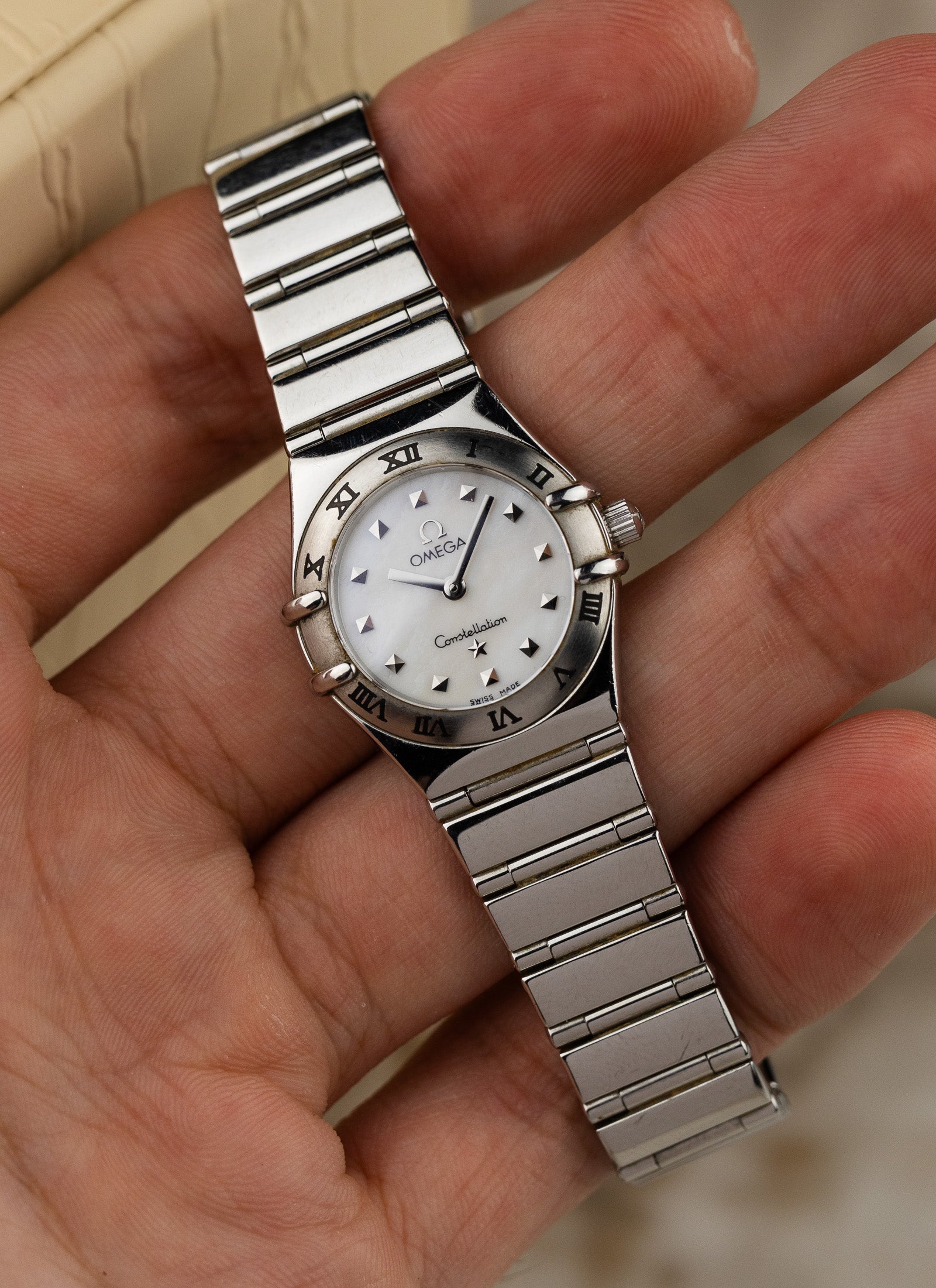 1998 Lady Omega Constellation My Choice MOP Dial 1561.71 Box
