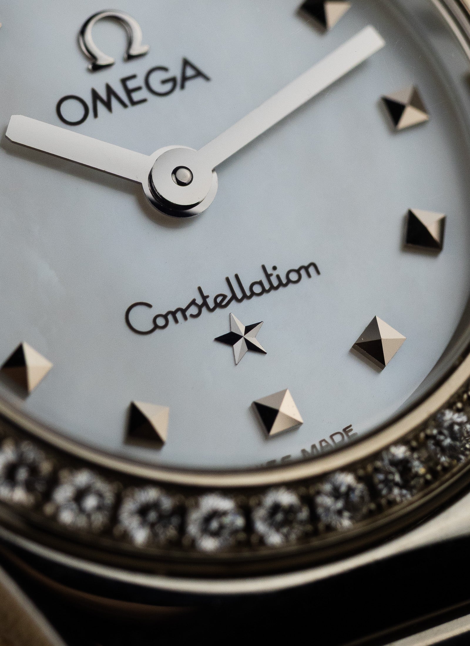 1998 Lady Omega Constellation My Choice Diamonds Bezel 1465.71.0 Box