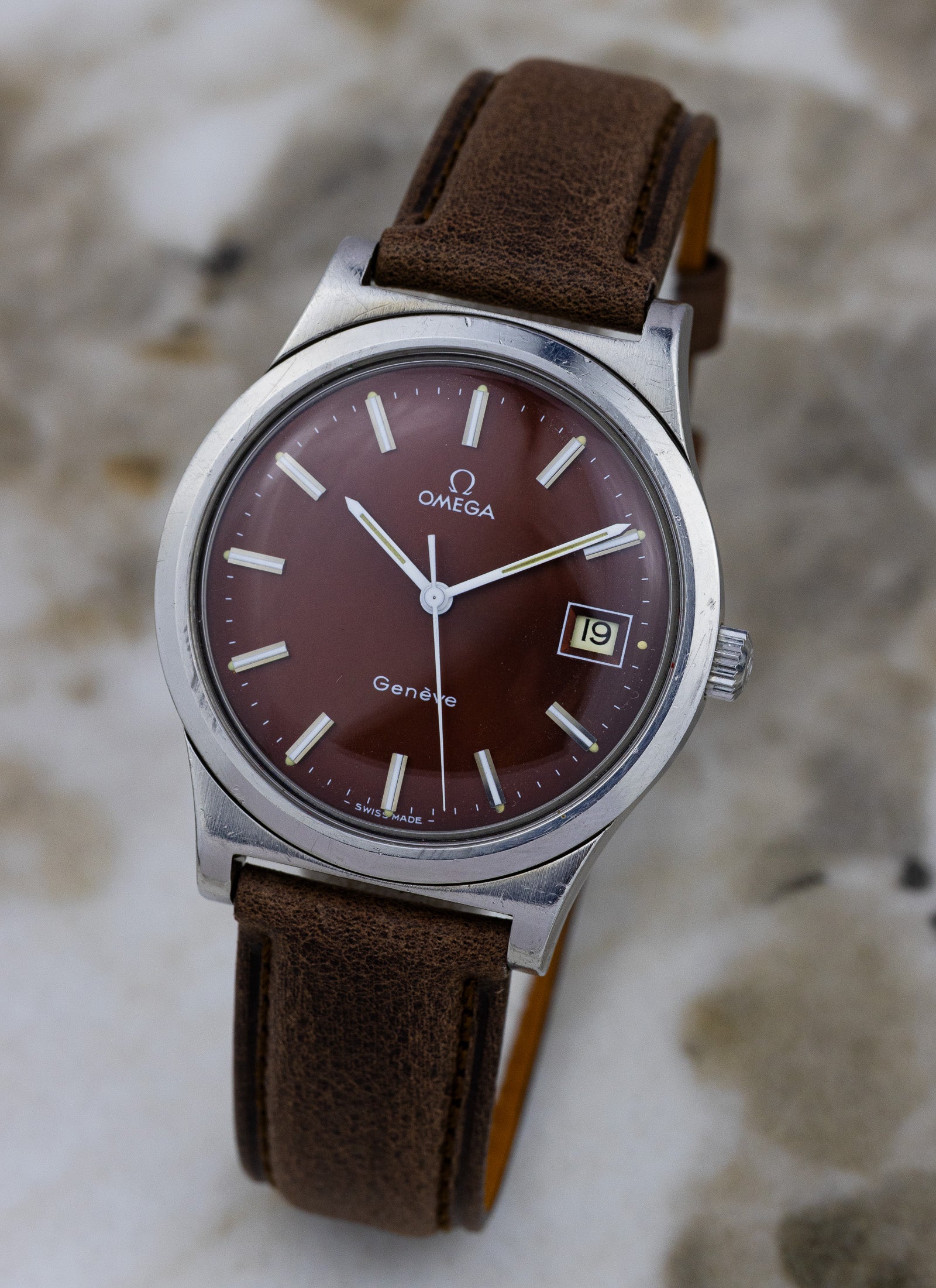 1975 Omega Geneve Bordeaux Dial 136.0102 cal. 1030 OPIS*