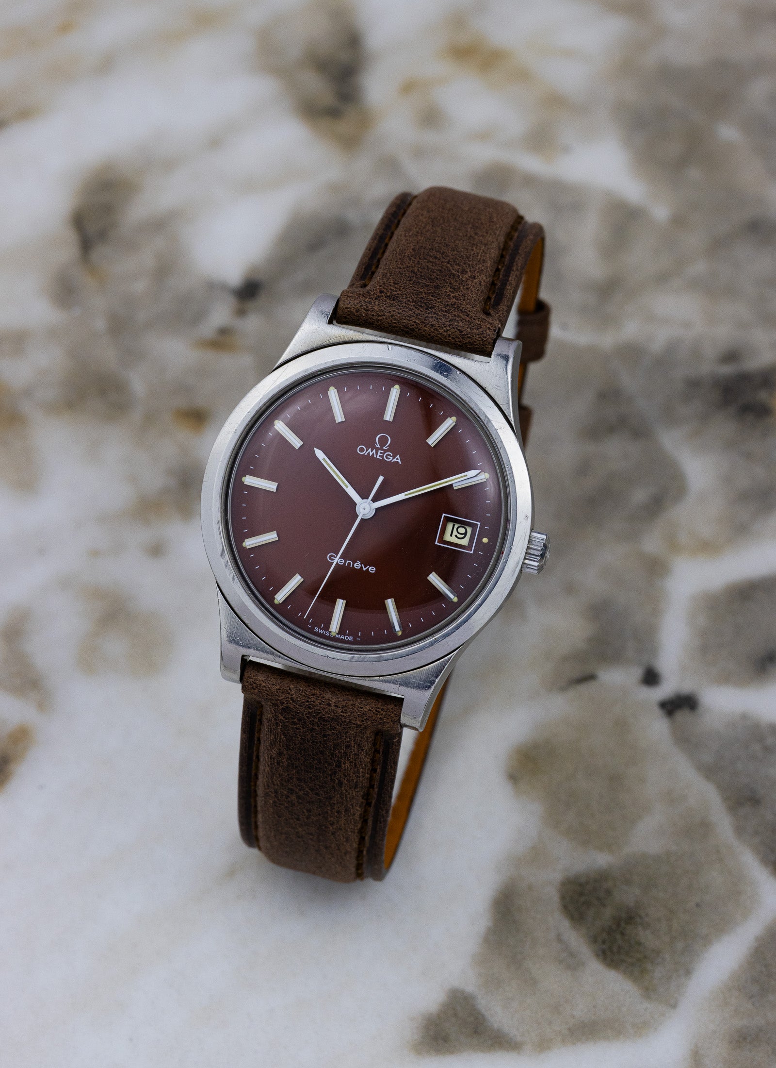 1975 Omega Geneve Bordeaux Dial 136.0102 cal. 1030 OPIS*