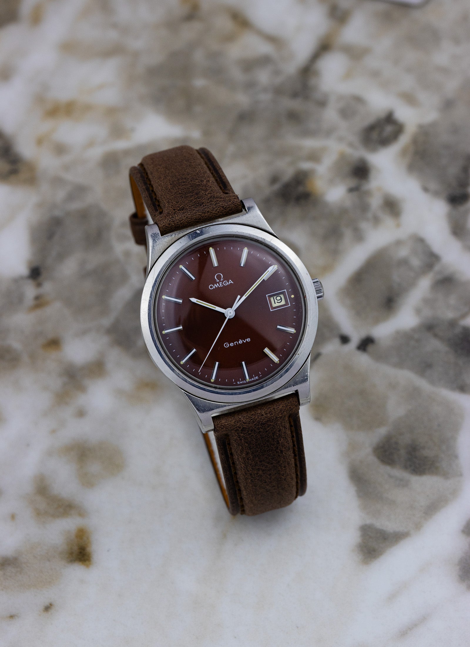 1975 Omega Geneve Bordeaux Dial 136.0102 cal. 1030 OPIS*