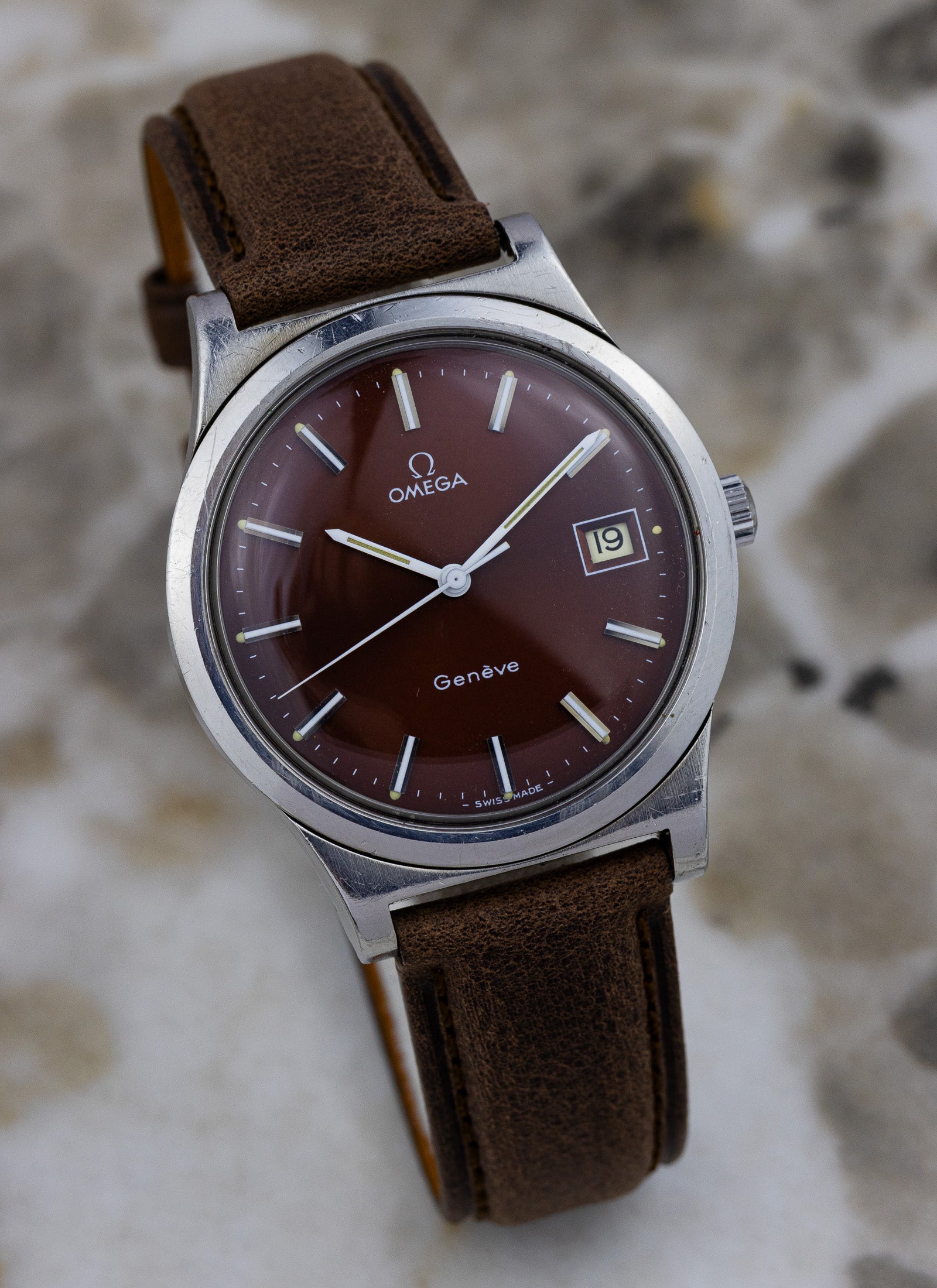 1975 Omega Geneve Bordeaux Dial 136.0102 cal. 1030 OPIS*