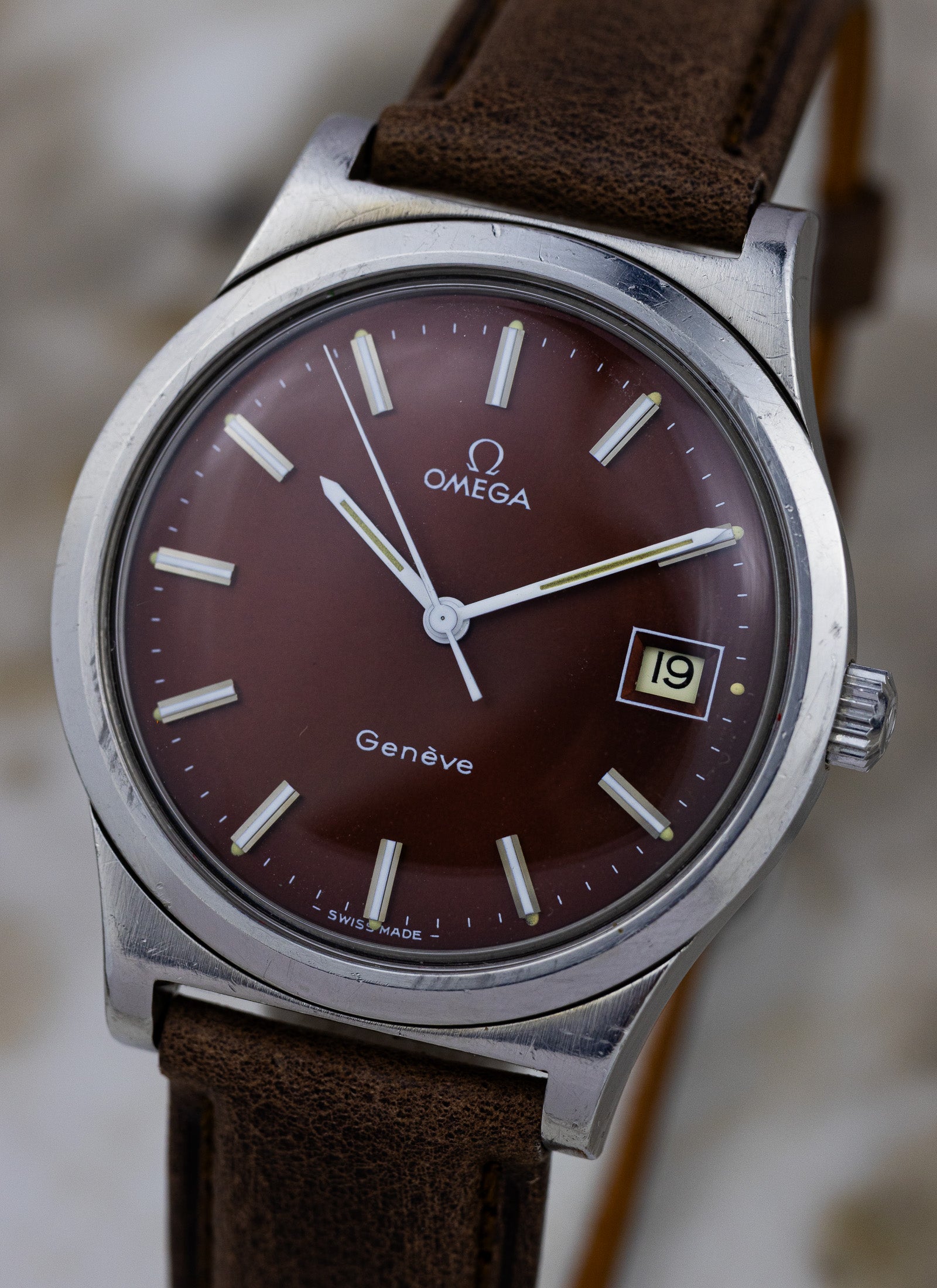 1975 Omega Geneve Bordeaux Dial 136.0102 cal. 1030 OPIS*