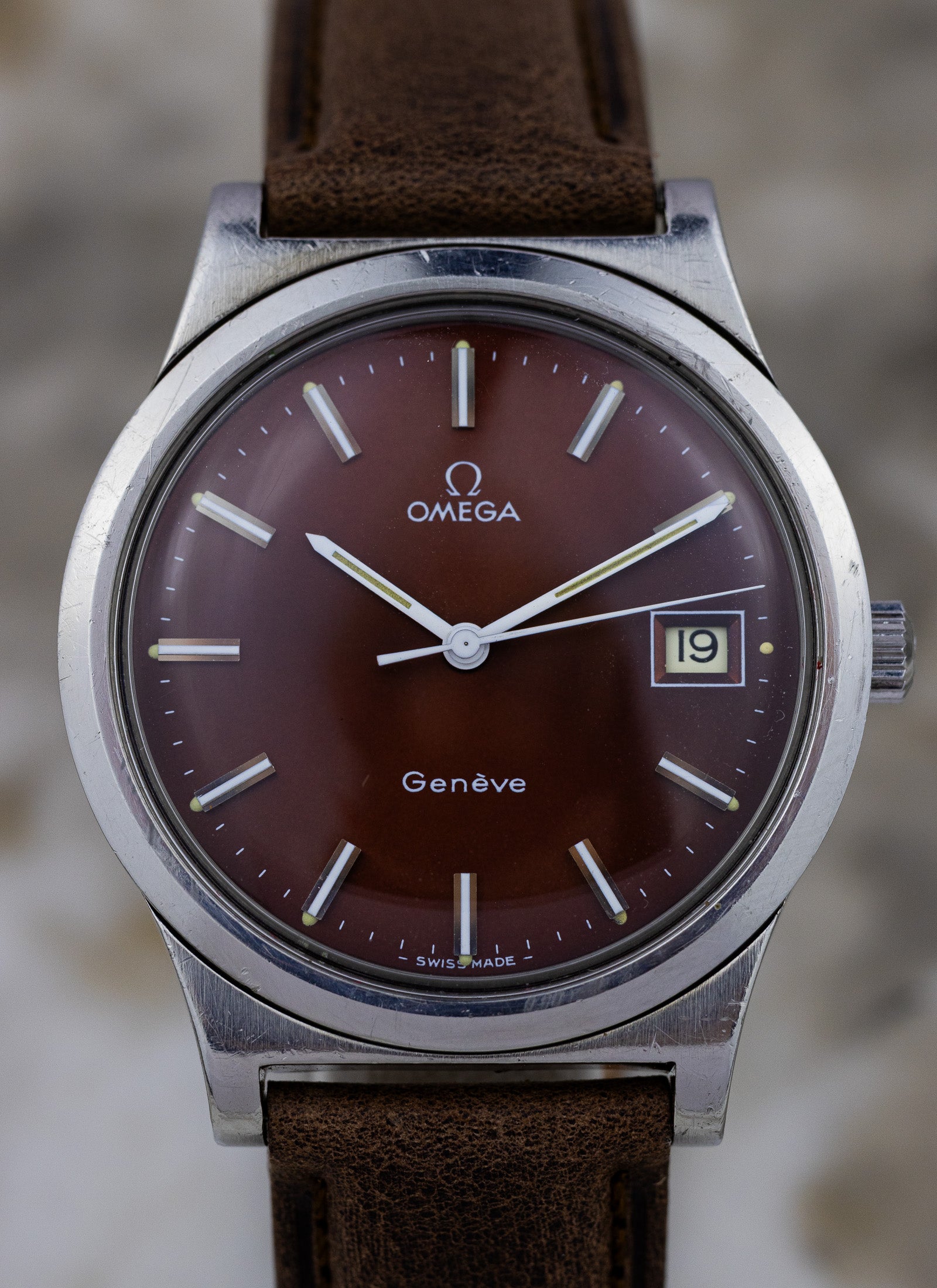 1975 Omega Geneve Bordeaux Dial 136.0102 cal. 1030 OPIS*