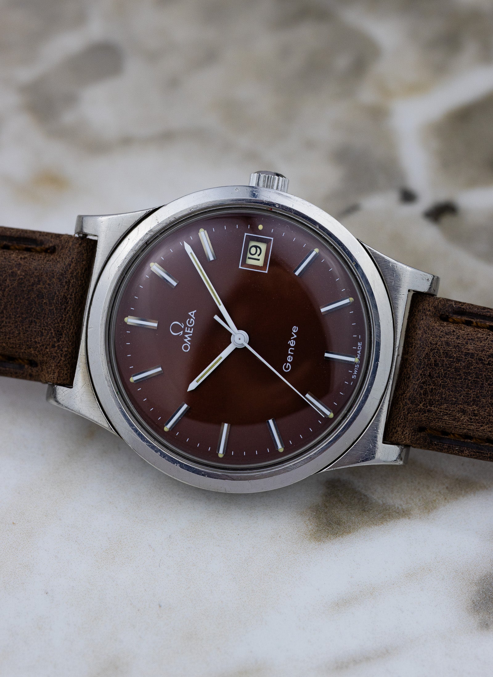 1975 Omega Geneve Bordeaux Dial 136.0102 cal. 1030 OPIS*