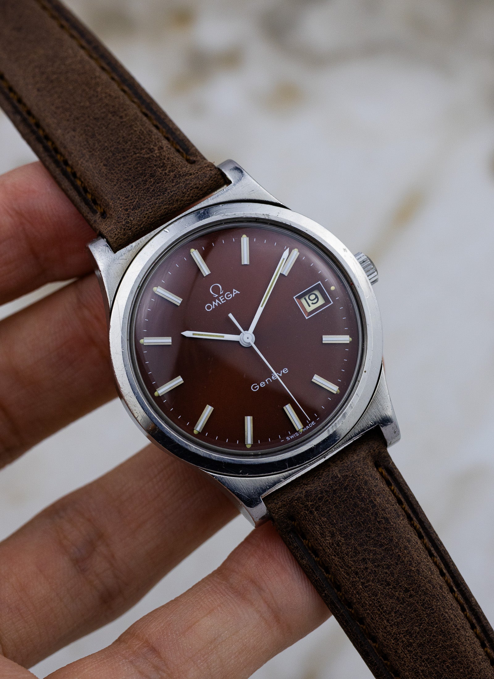 1975 Omega Geneve Bordeaux Dial 136.0102 cal. 1030 OPIS*