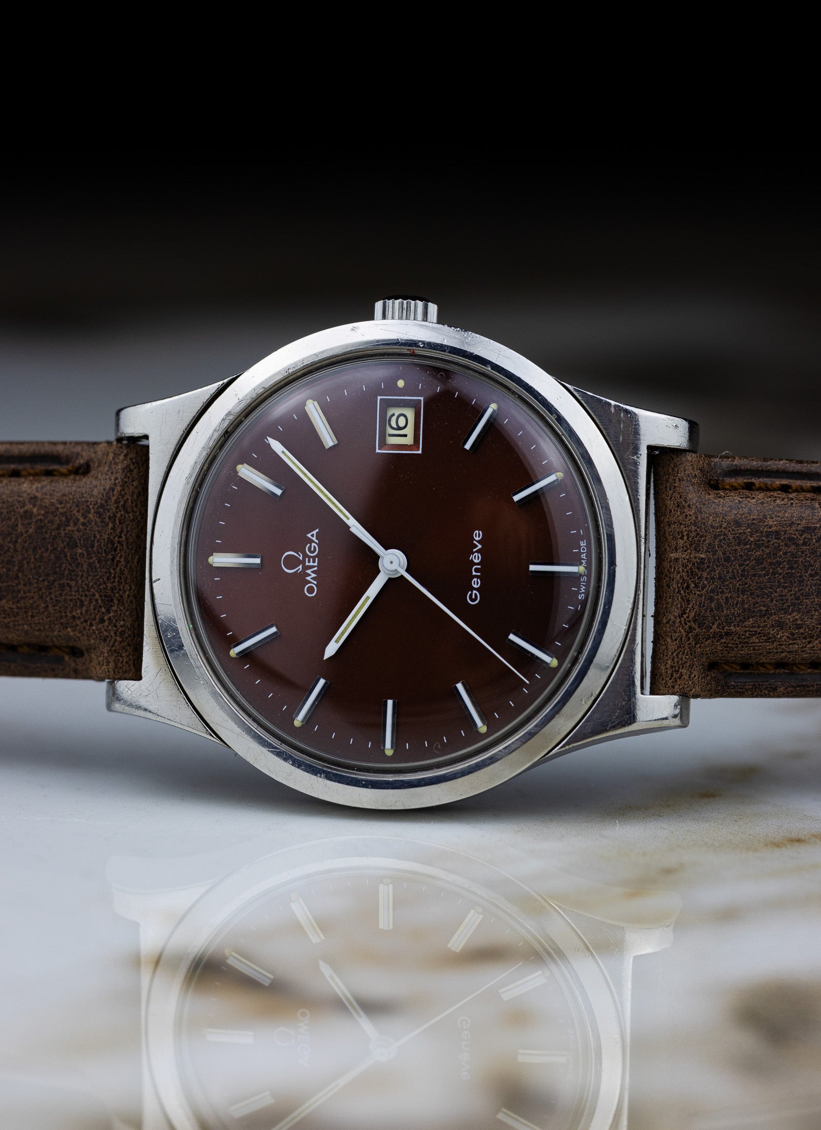 1975 Omega Geneve Bordeaux Dial 136.0102 cal. 1030 OPIS*