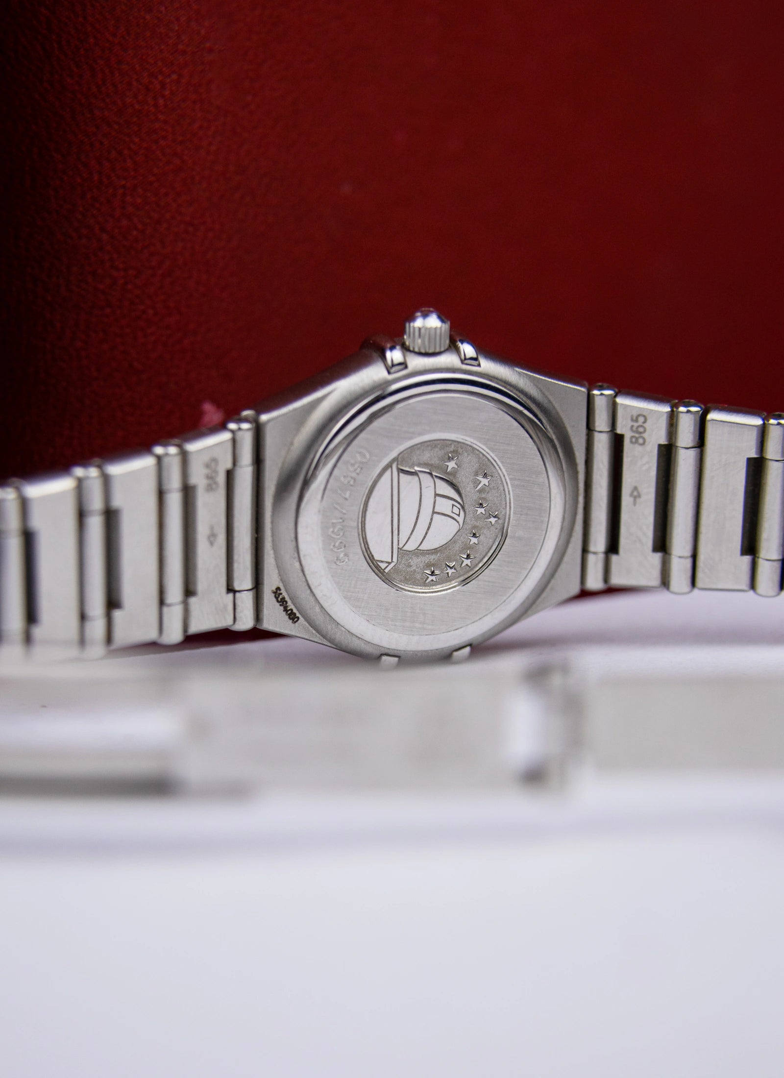 1998 Omega Constellation 1564.66 Cindy Crawford My Choice Limited Edition Salmon Diamond Dial