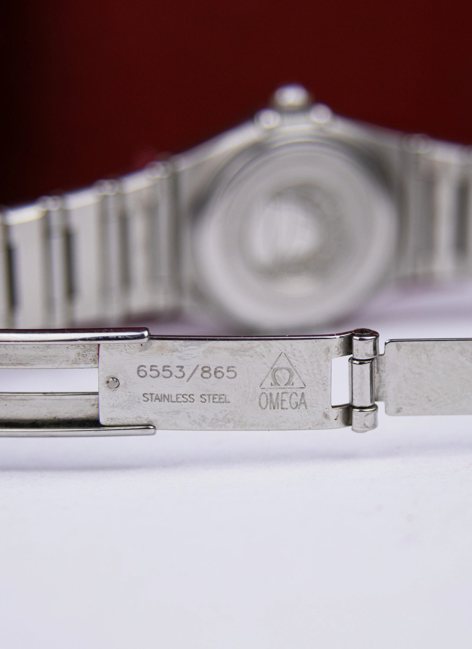 1998 Omega Constellation 1564.66 Cindy Crawford My Choice Limited Edition Salmon Diamond Dial