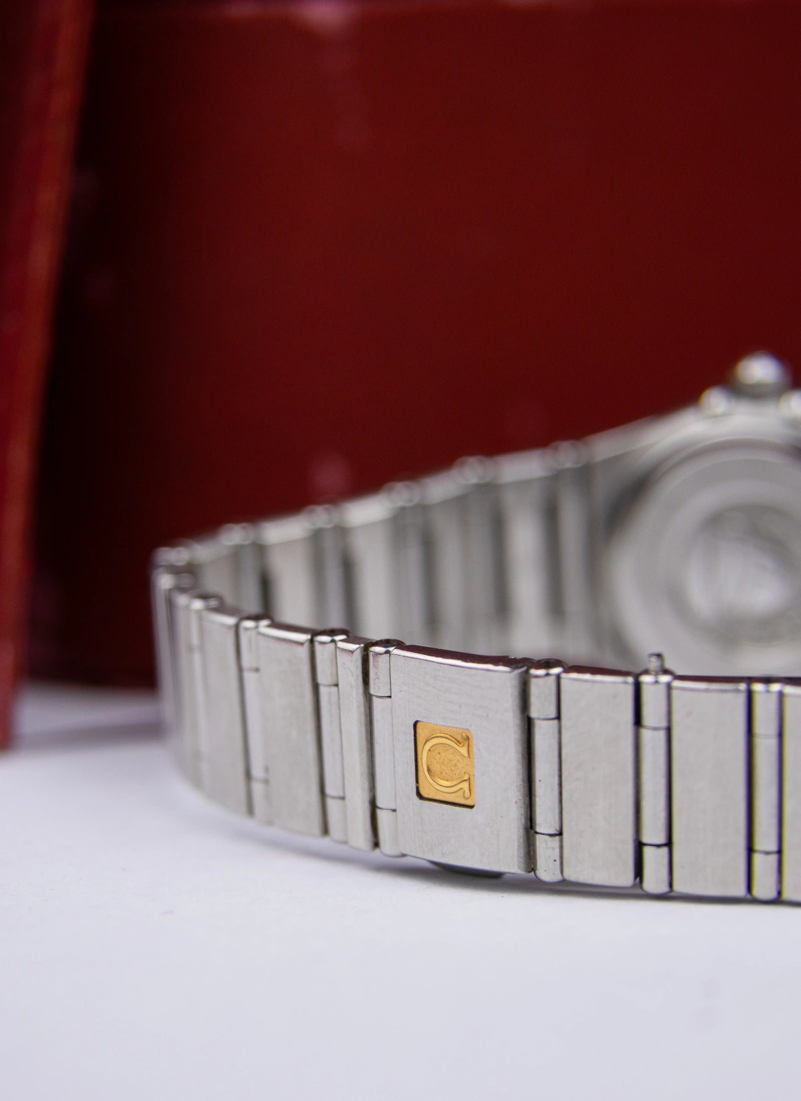1998 Omega Constellation 1564.66 Cindy Crawford My Choice Limited Edition Salmon Diamond Dial