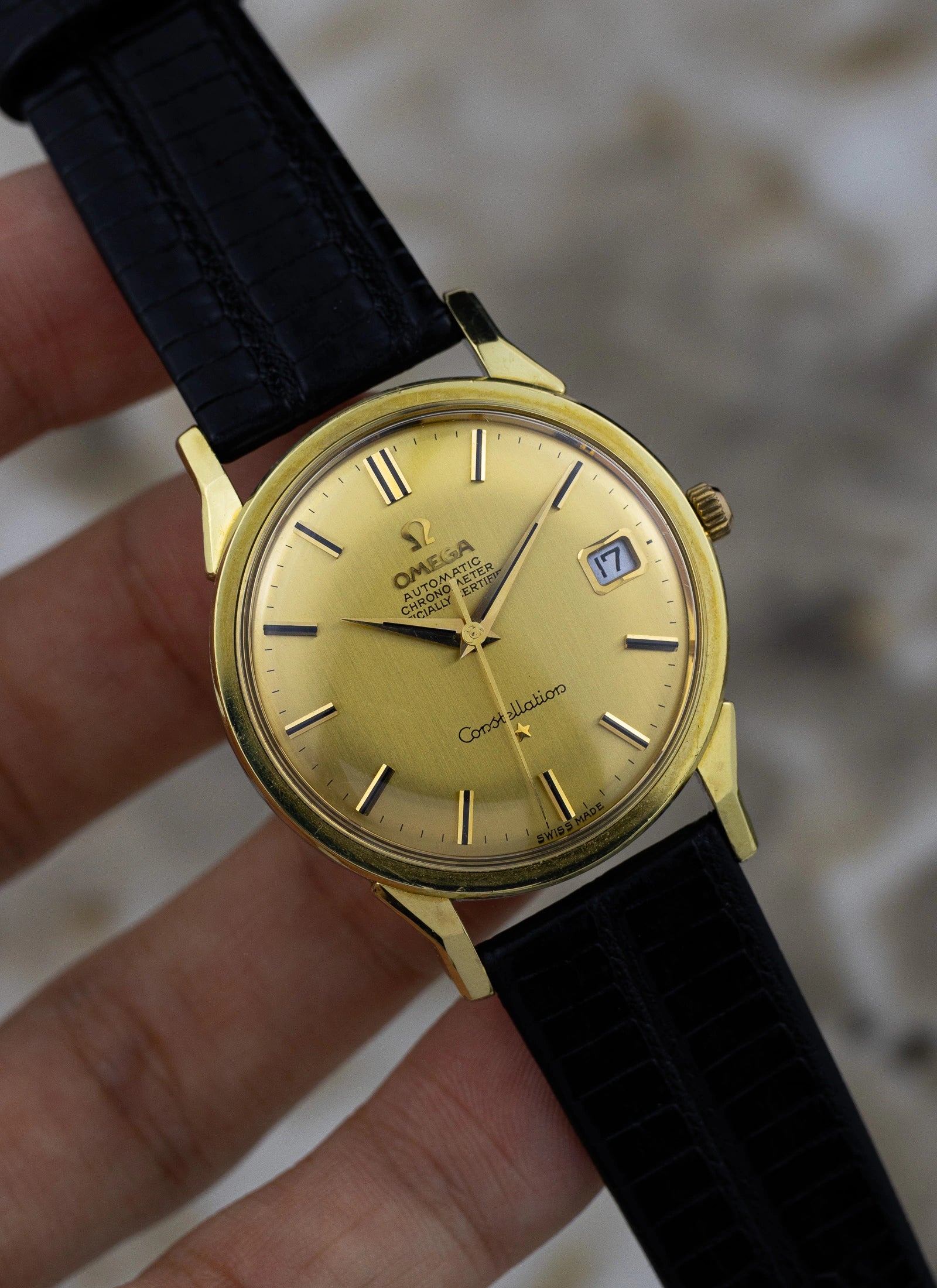 1963 Omega Constellation Dog Legs Gold Cap 168.005 cal. 561