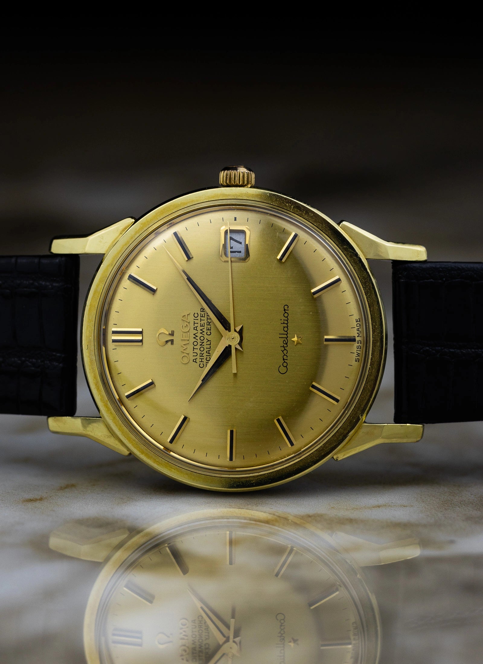 1963 Omega Constellation Dog Legs Gold Cap 168.005 cal. 561