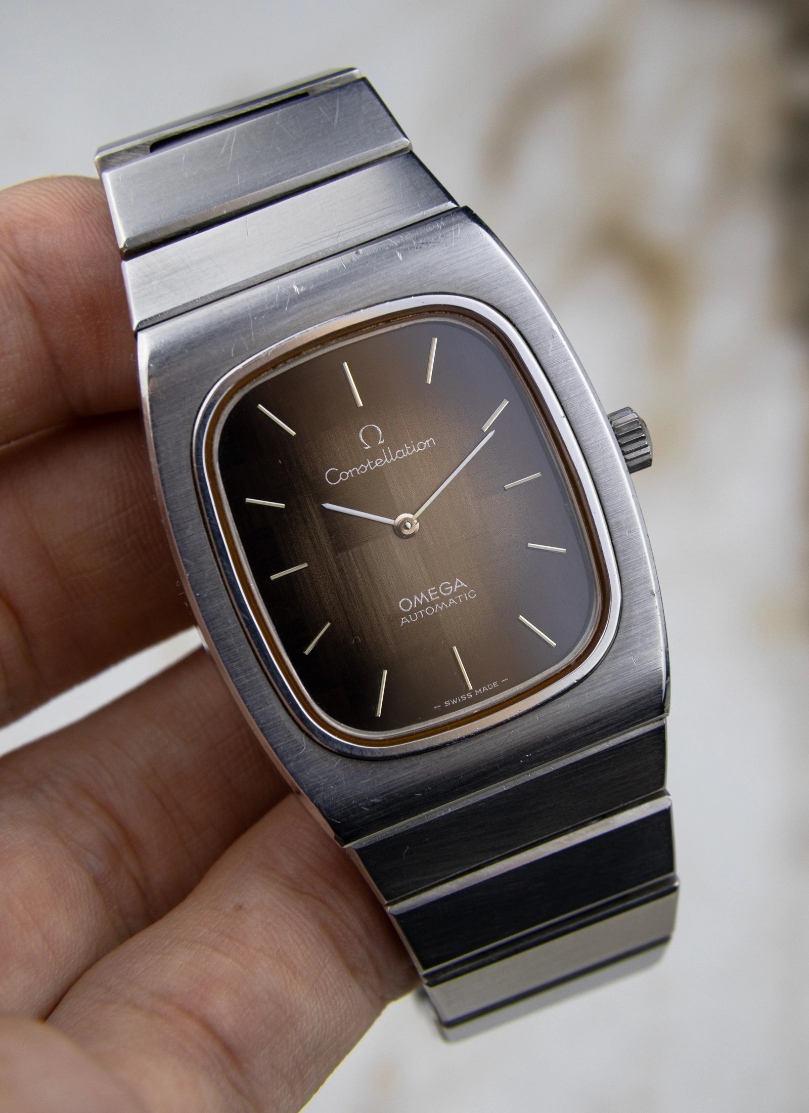 1974 Omega Constellation 155.022 cal. 711 Brown Mosaic Dial