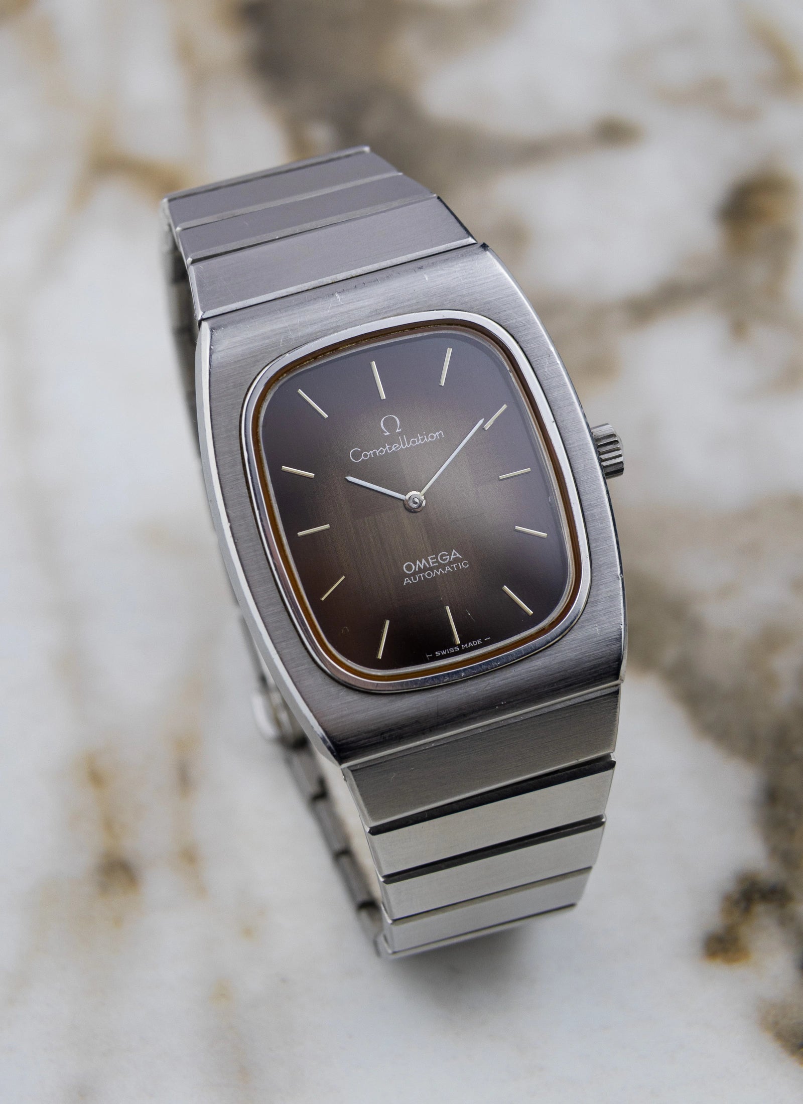 1974 Omega Constellation 155.022 cal. 711 Brown Mosaic Dial