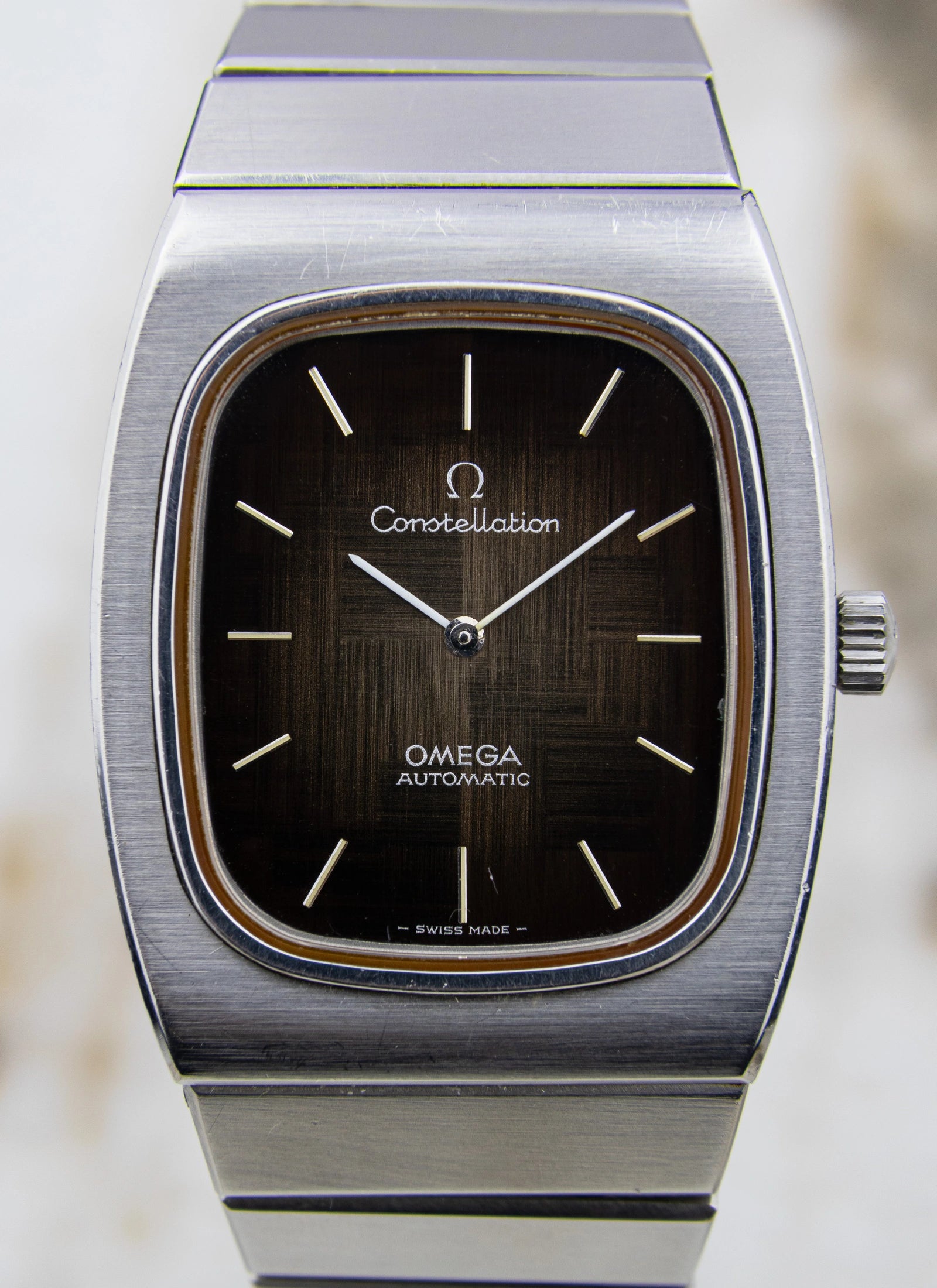 1974 Omega Constellation 155.022 cal. 711 Brown Mosaic Dial