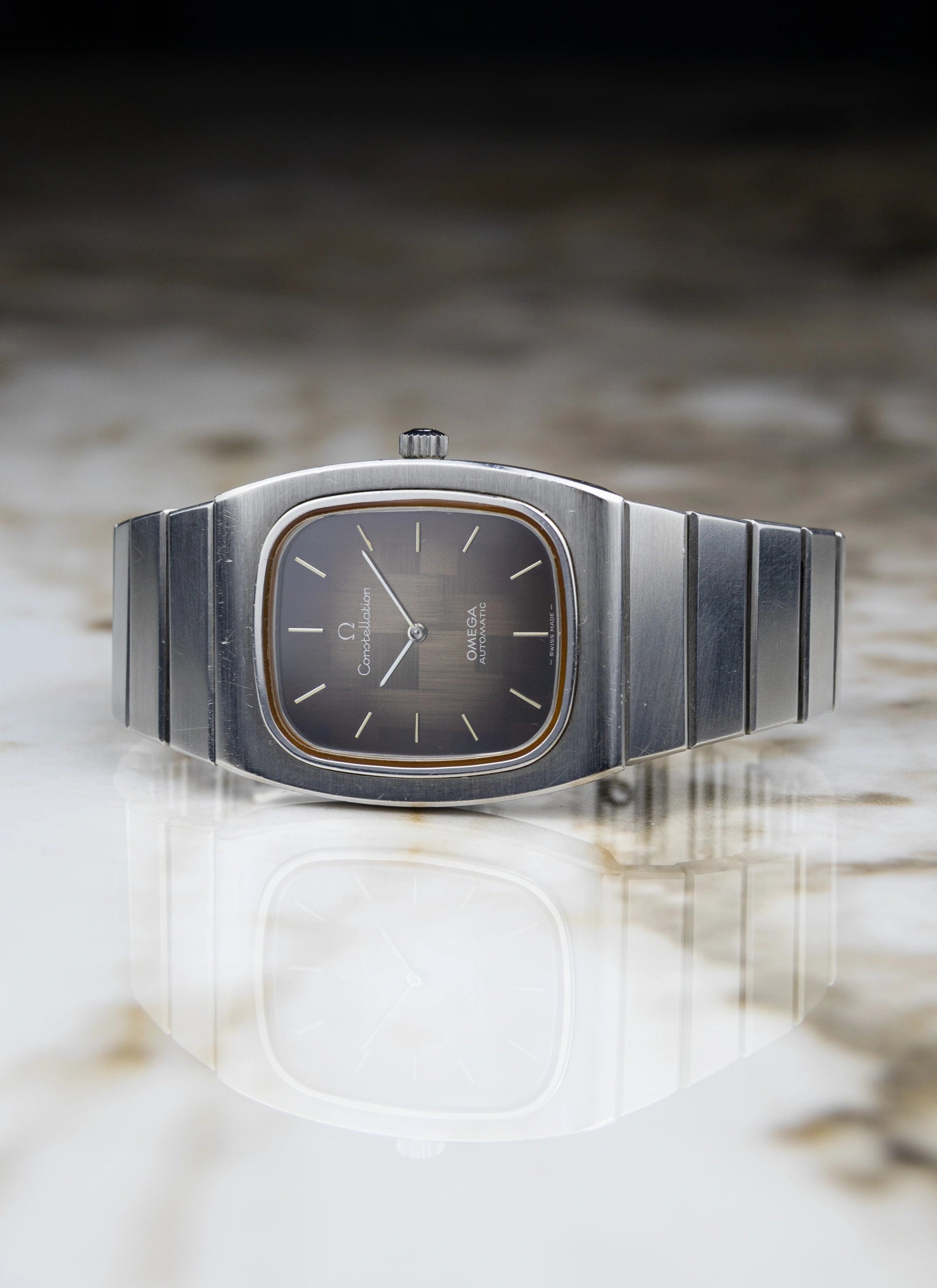 1974 Omega Constellation 155.022 cal. 711 Brown Mosaic Dial