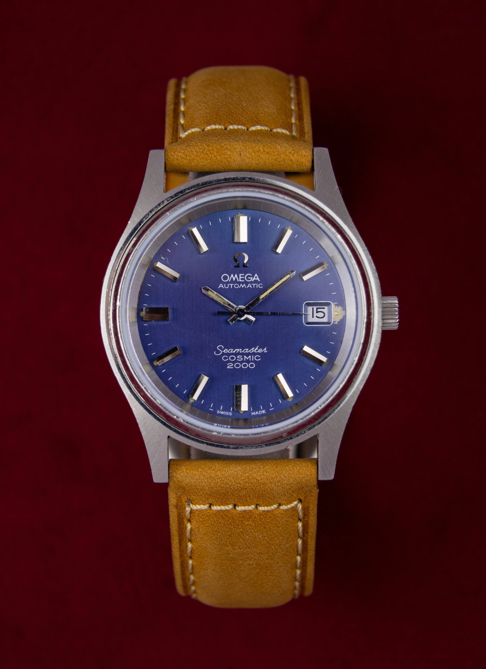 1971 Omega Cosmic 2000 Blue Dial 166.0128 cal. 1012