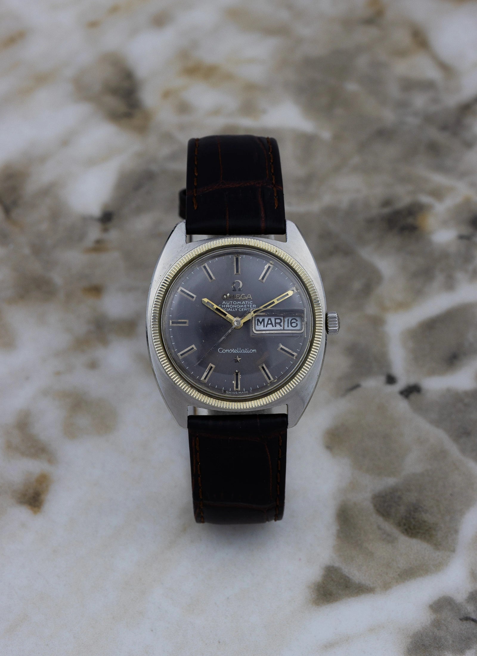 1969 Omega Constellation C-shape Grey Dial 168.029 cal. 751