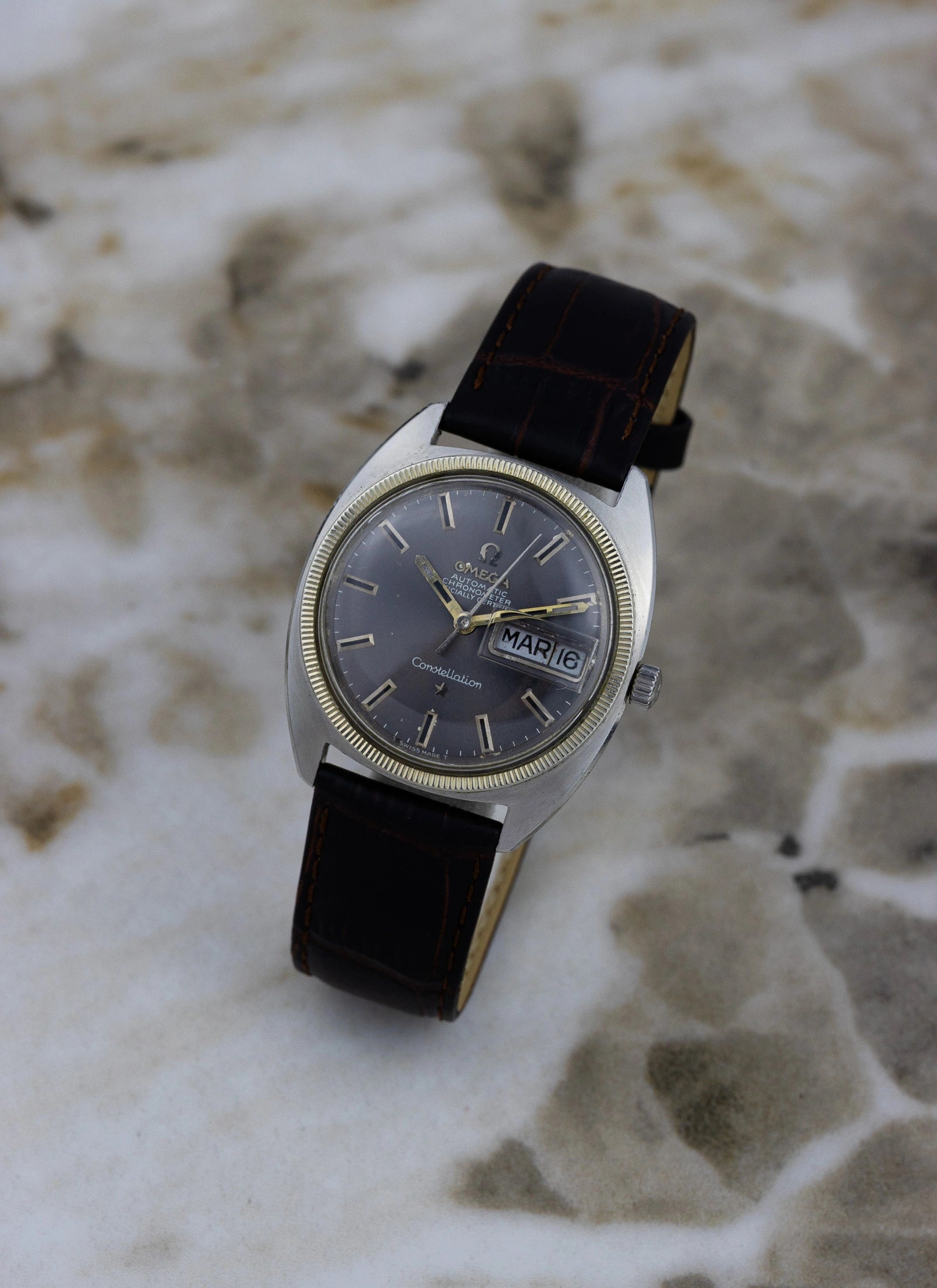 1969 Omega Constellation C-shape Grey Dial 168.029 cal. 751