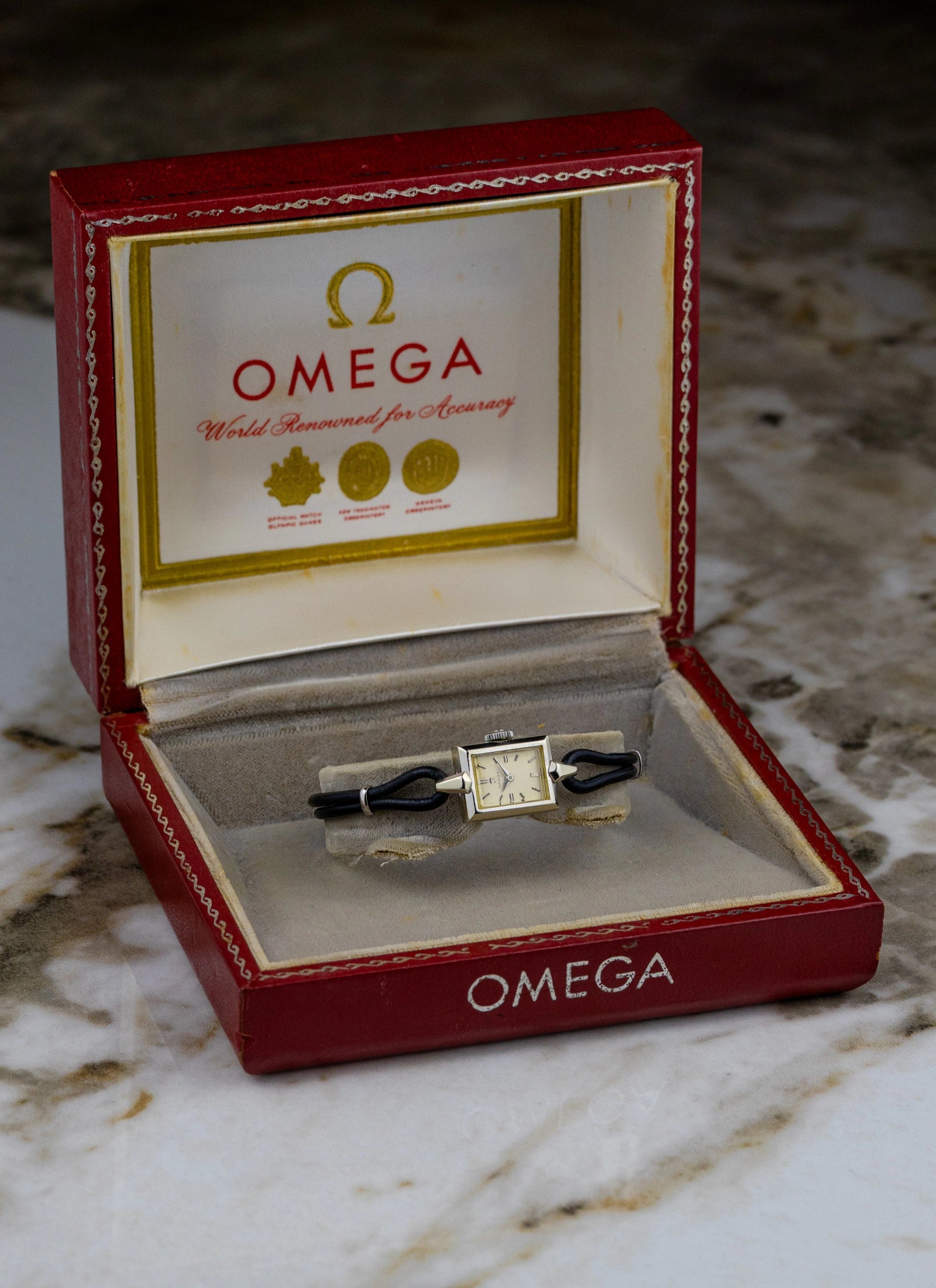 1959 18K White Gold Plated Omega Lady ref. A5267 Cal. 482