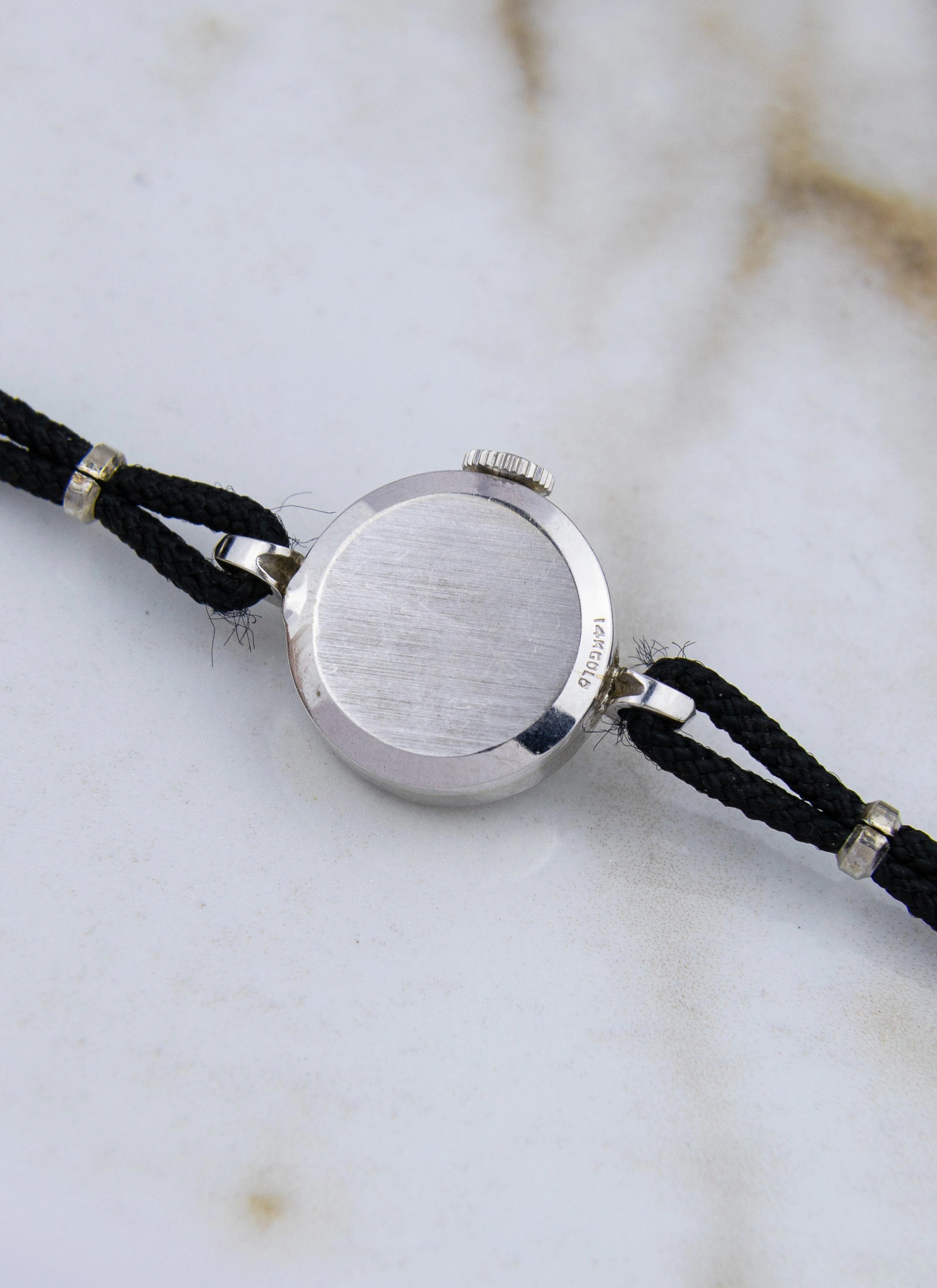 1965 14K WG Omega Cocktail Watch Diamond Bezel A7782 cal. 484