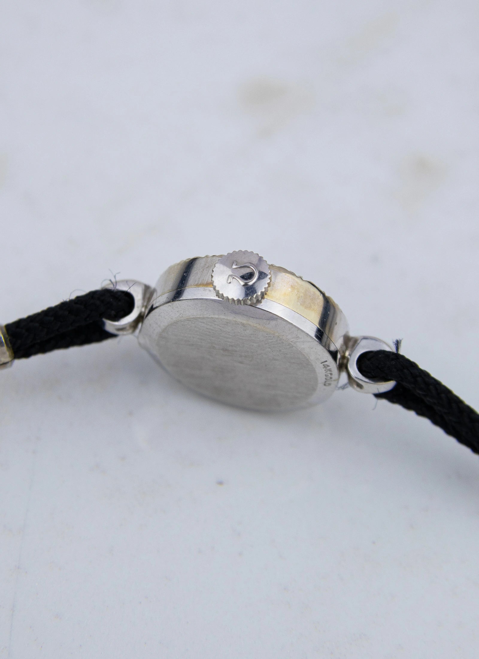 1965 14K WG Omega Cocktail Watch Diamond Bezel A7782 cal. 484