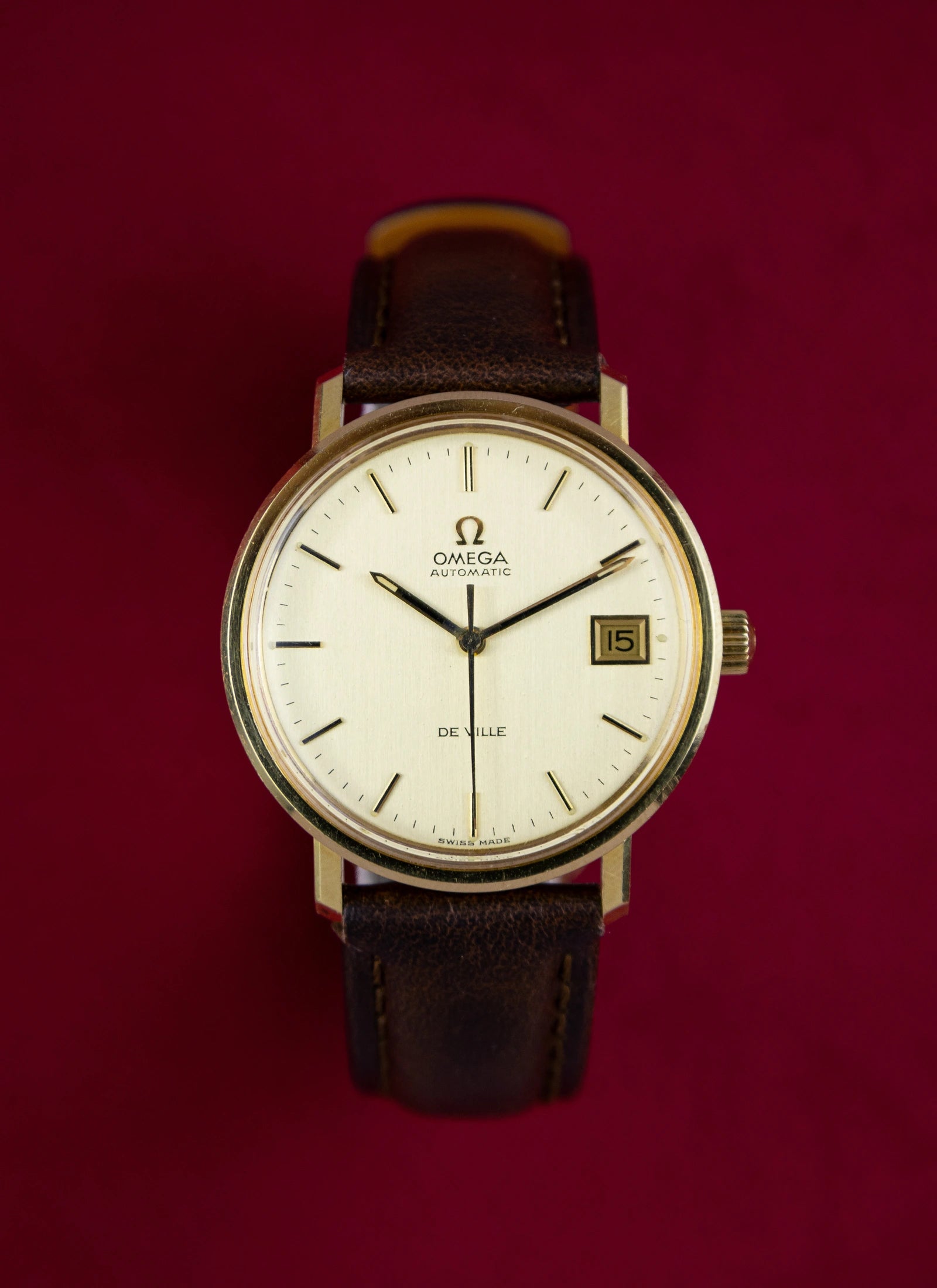 1972 18K Omega De Ville 166.0086 cal. 1002
