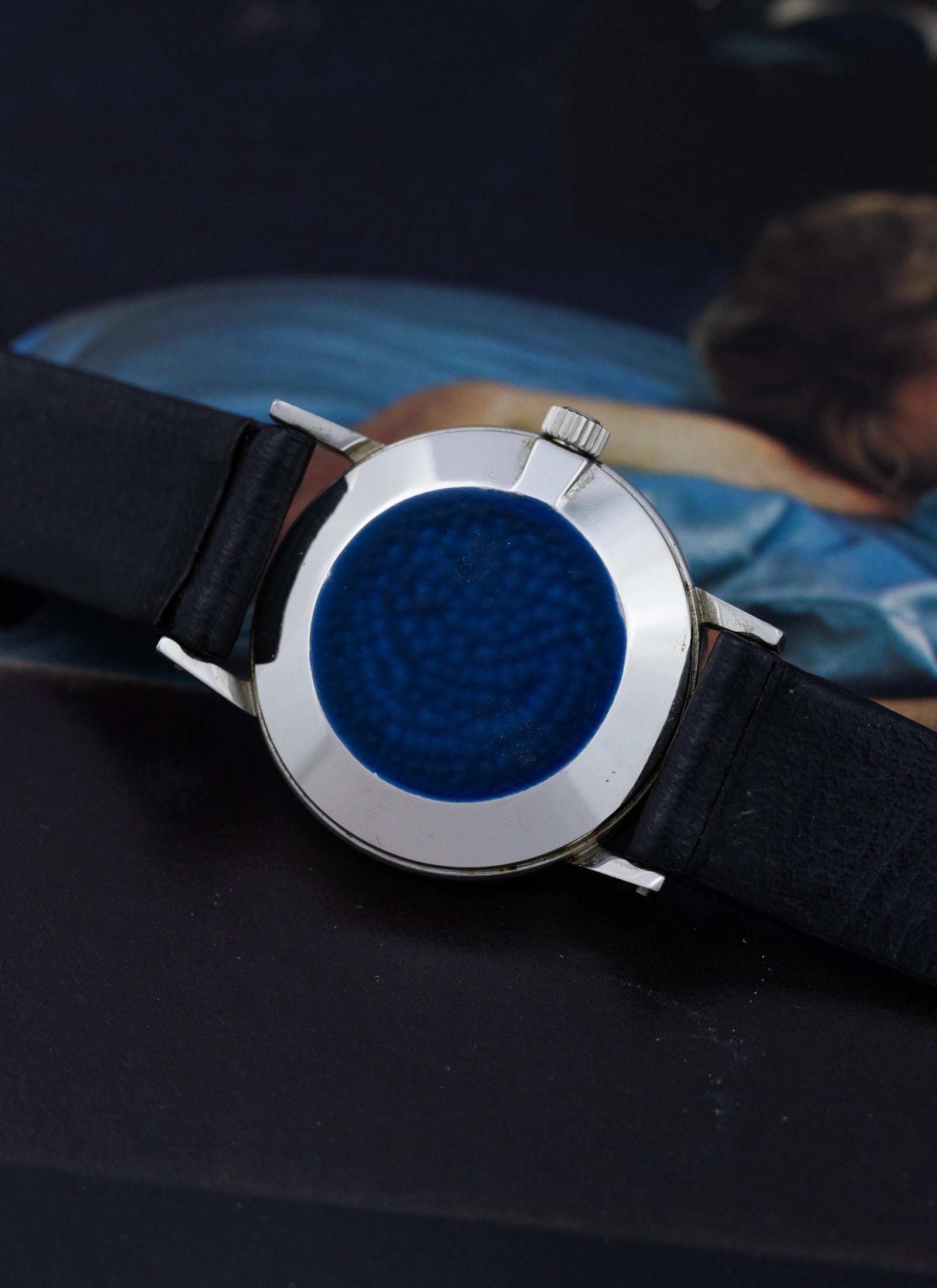 1974 Lady Omega De Ville Blue Floral Dial 511.0392 cal. 625