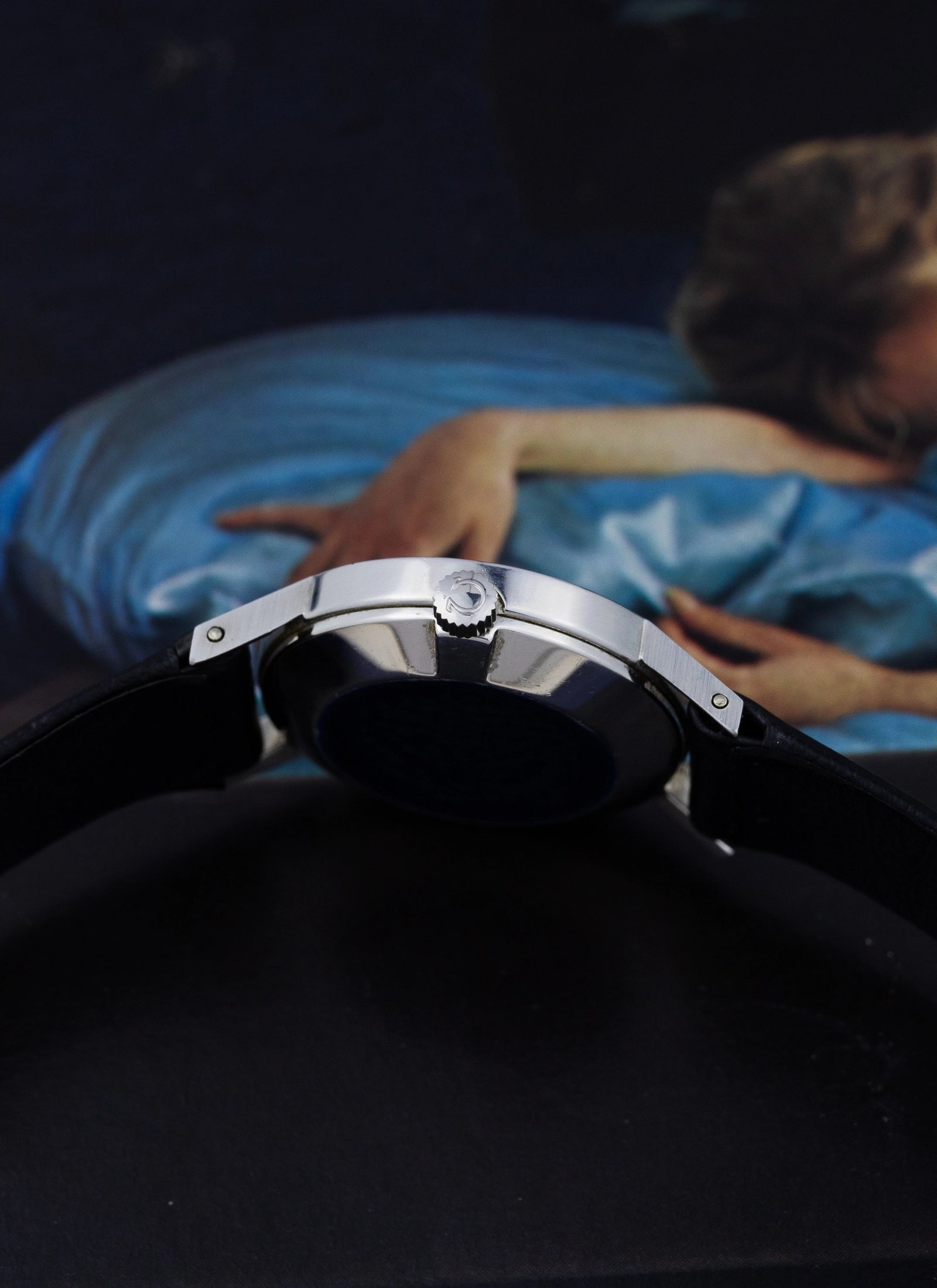 1974 Lady Omega De Ville Blue Floral Dial 511.0392 cal. 625