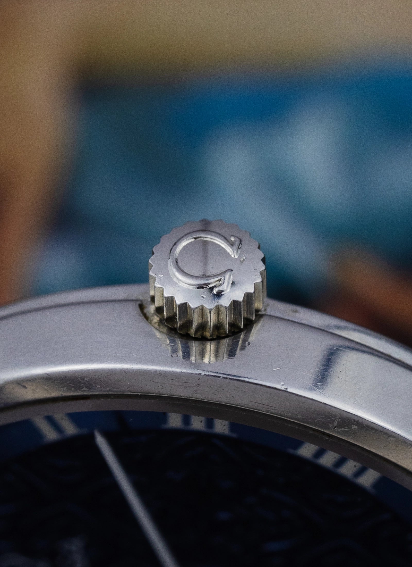1974 Lady Omega De Ville Blue Floral Dial 511.0392 cal. 625