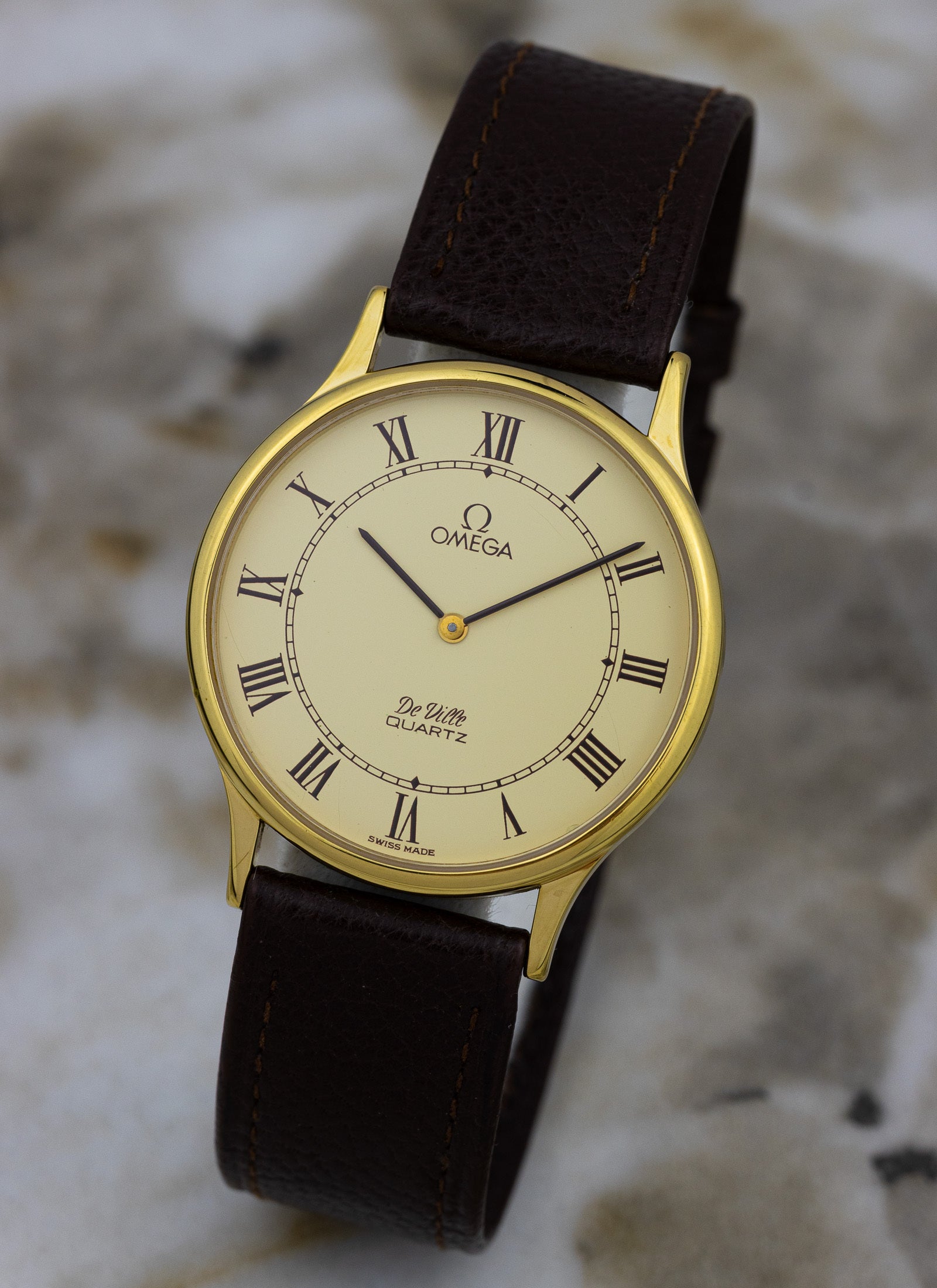 1980s Omega De Ville Roman Dial 191.0130.1 cal. 1365