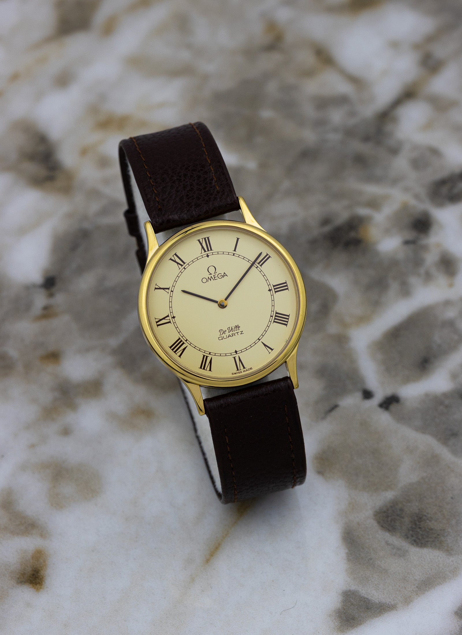 1980s Omega De Ville Roman Dial 191.0130.1 cal. 1365