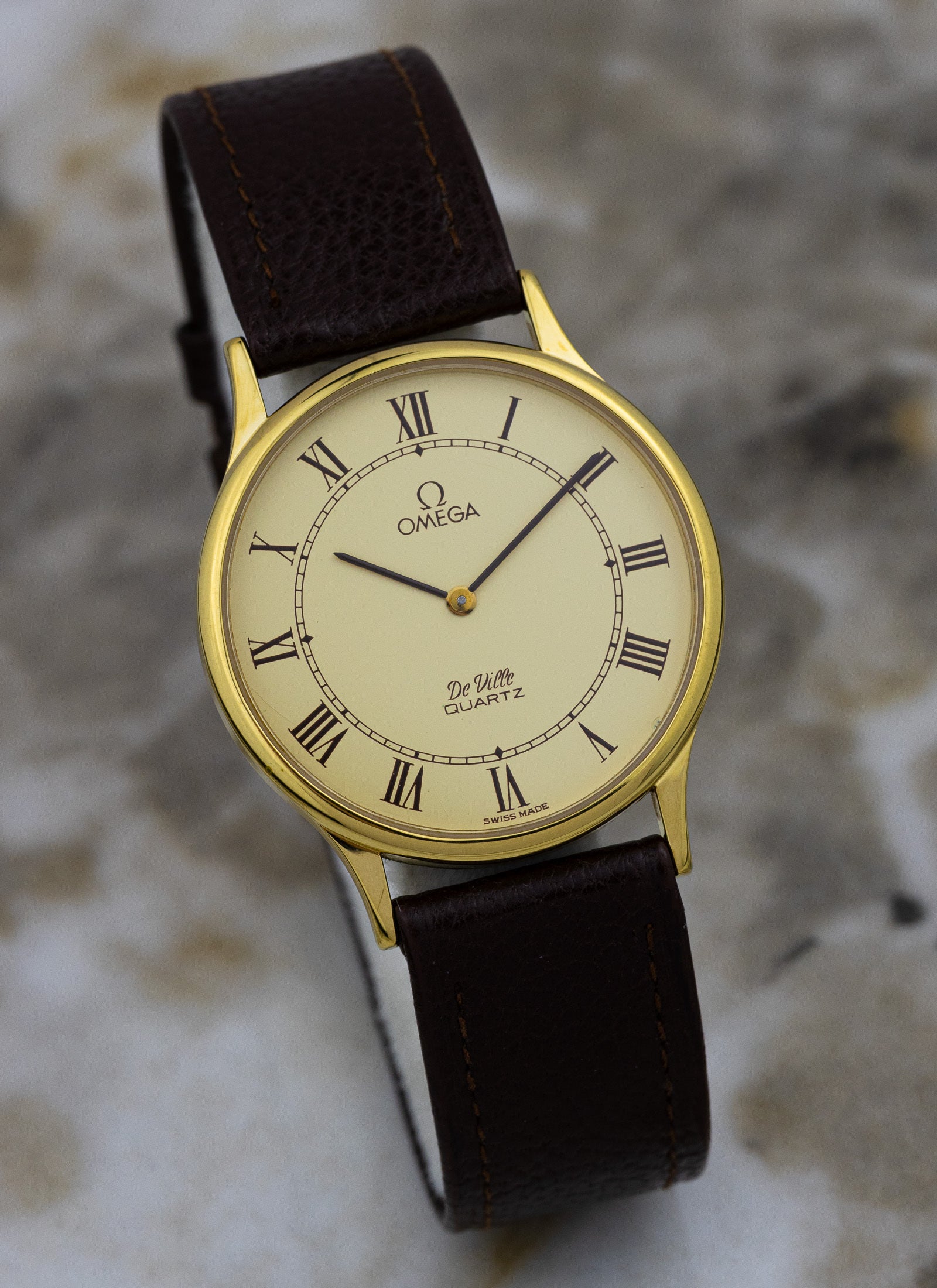 1980s Omega De Ville Roman Dial 191.0130.1 cal. 1365