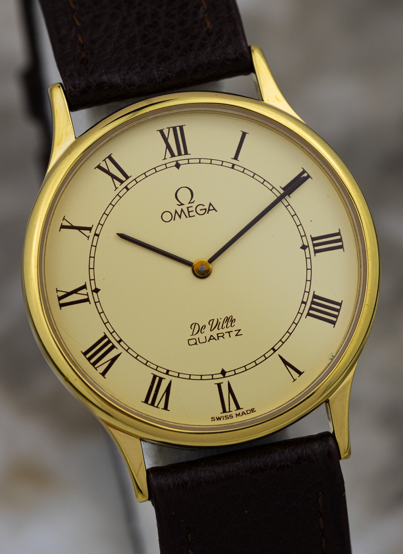 1980s Omega De Ville Roman Dial 191.0130.1 cal. 1365