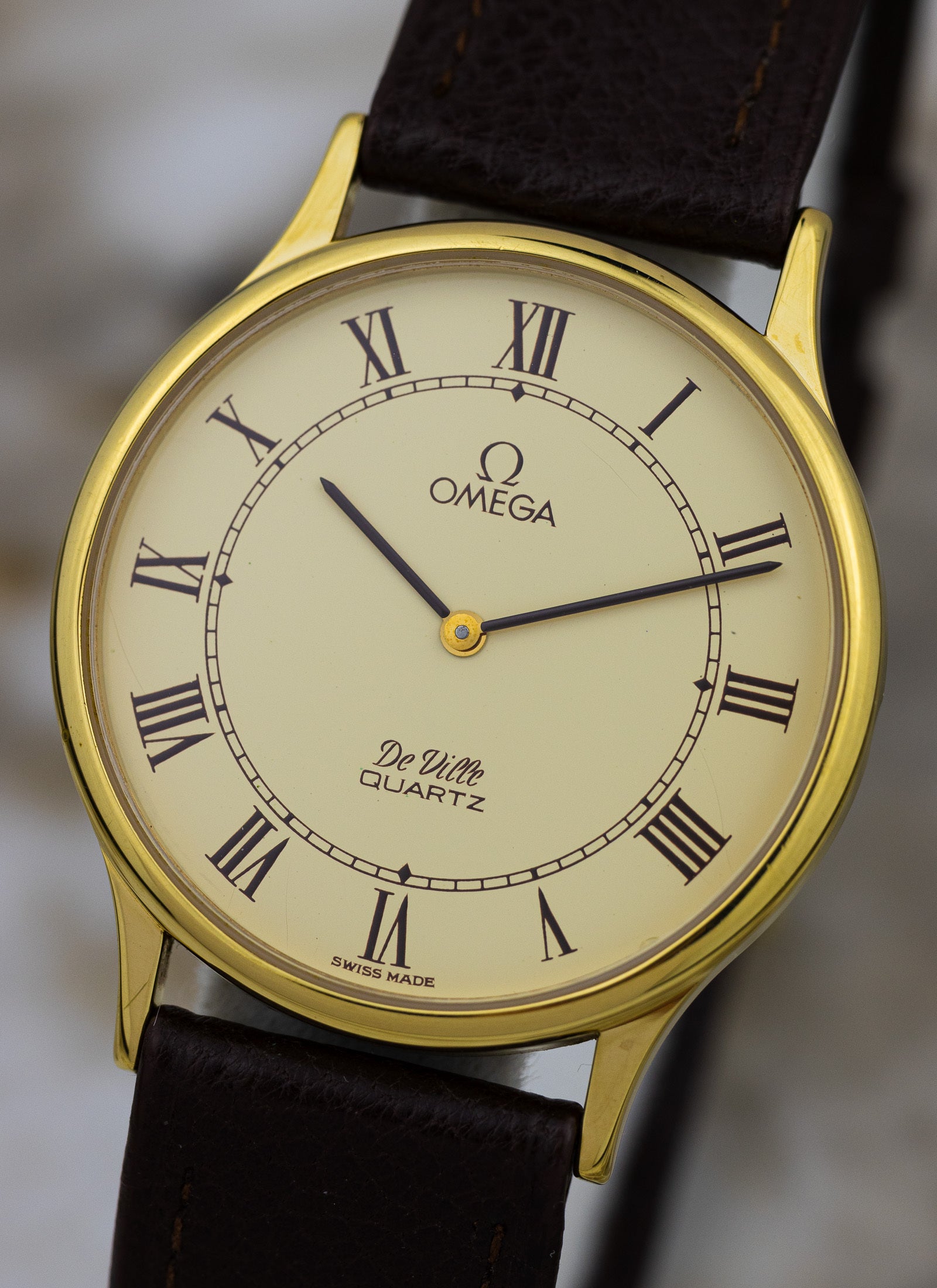 1980s Omega De Ville Roman Dial 191.0130.1 cal. 1365