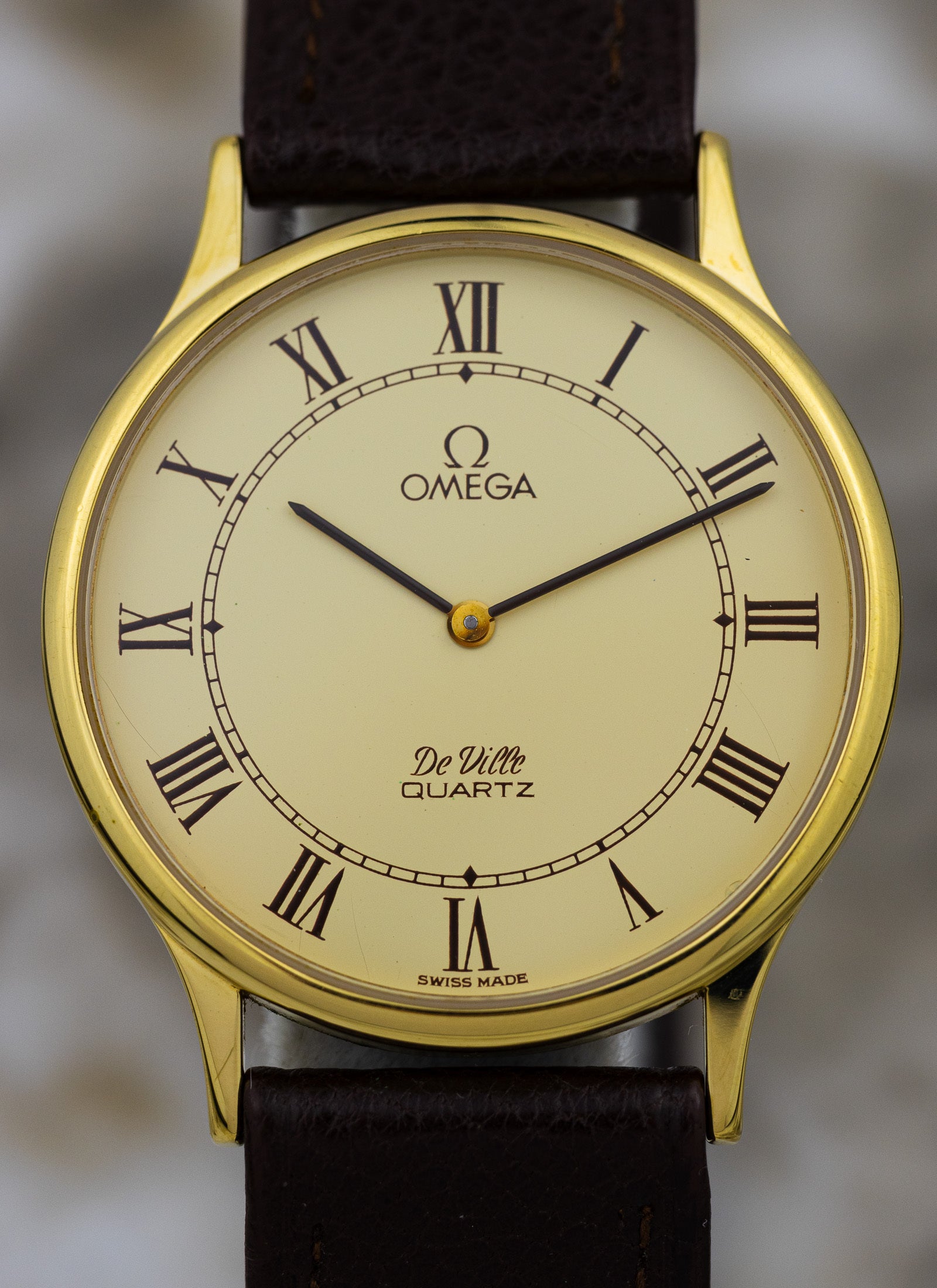 1980s Omega De Ville Roman Dial 191.0130.1 cal. 1365