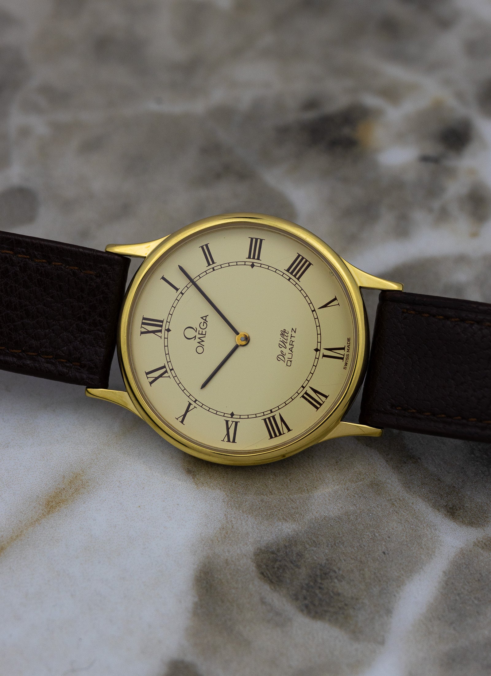 1980s Omega De Ville Roman Dial 191.0130.1 cal. 1365