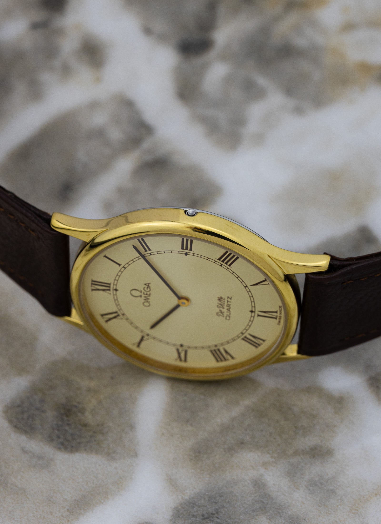 1980s Omega De Ville Roman Dial 191.0130.1 cal. 1365
