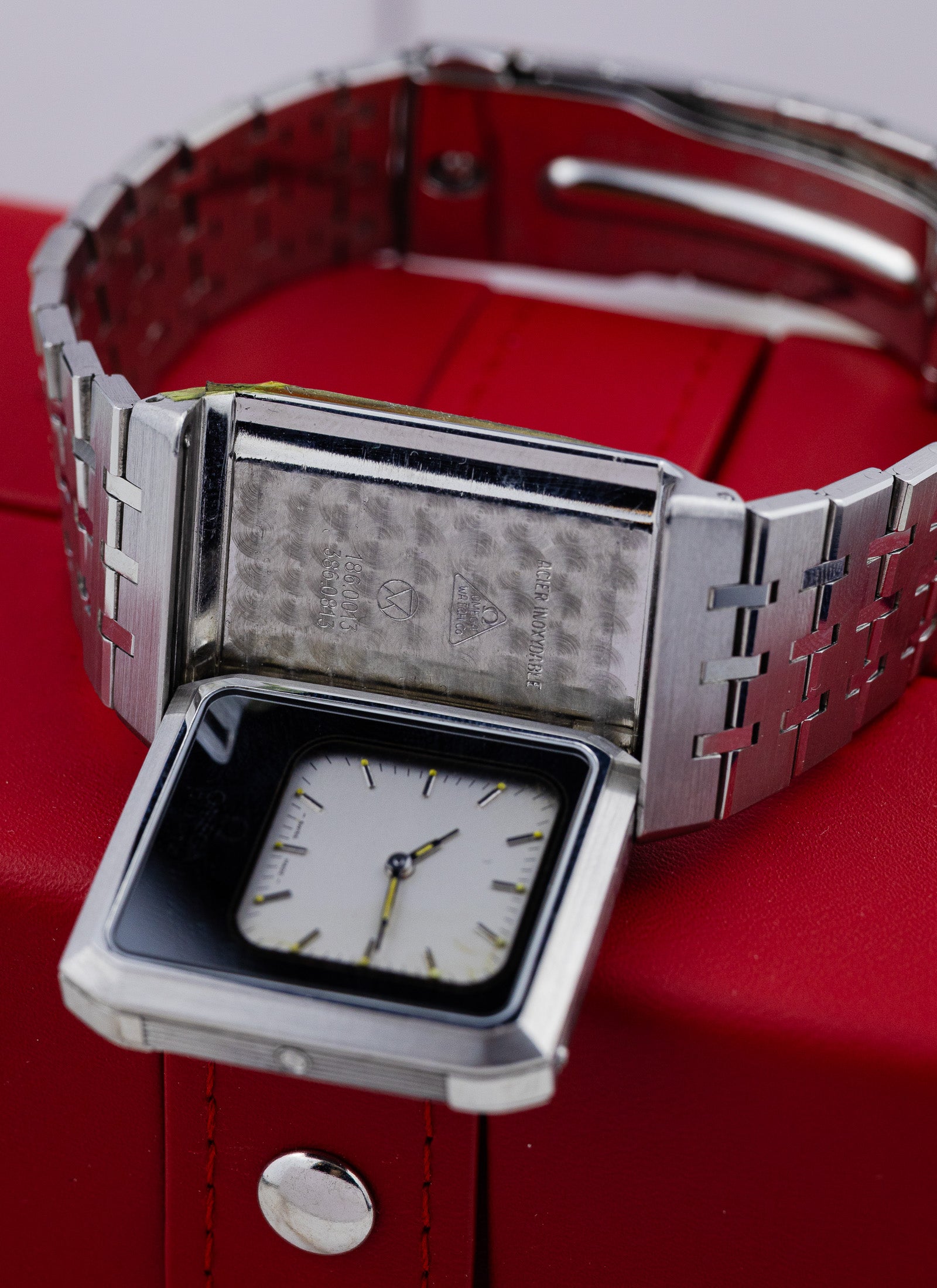 1980s Omega Reverso Equinoxe Duoface 386.0813 cal. 1655