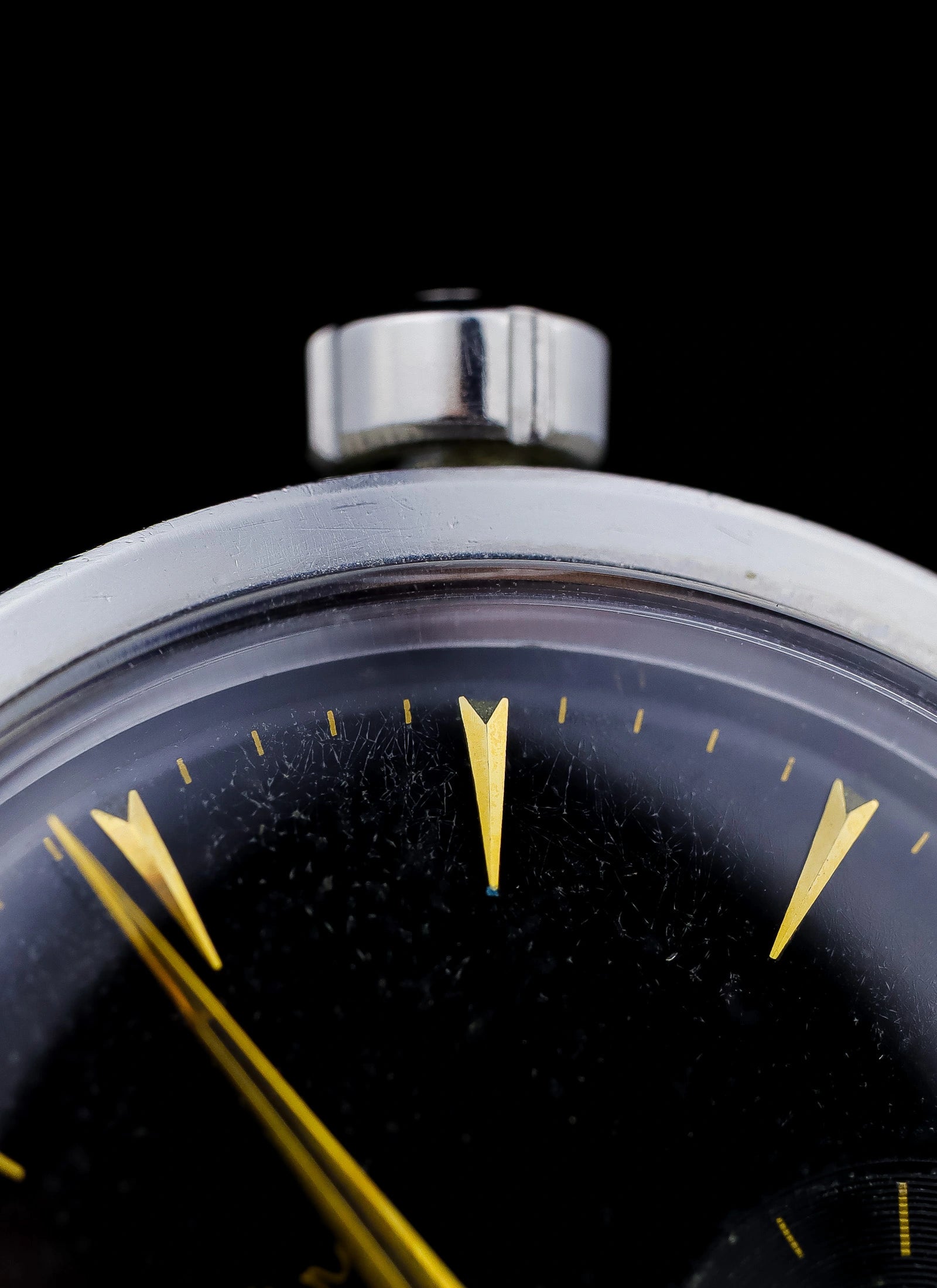 1955 Omega Seamaster Fat Lugs Black Gilt Dial 2848 cal. 491