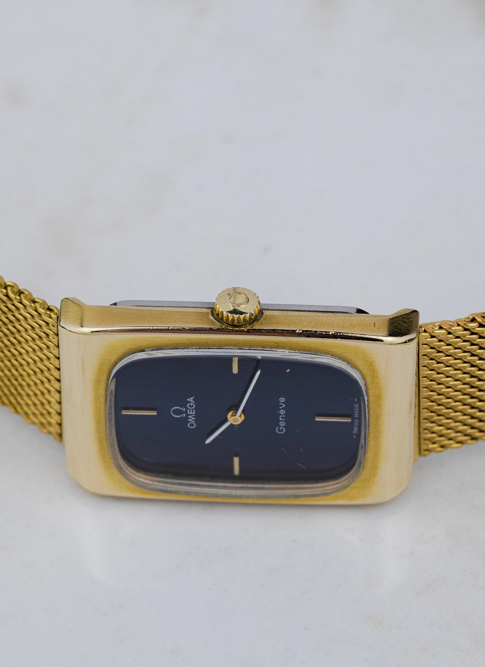 1970s Omega Geneve Tank Navy Holo 511.0469 cal. 625