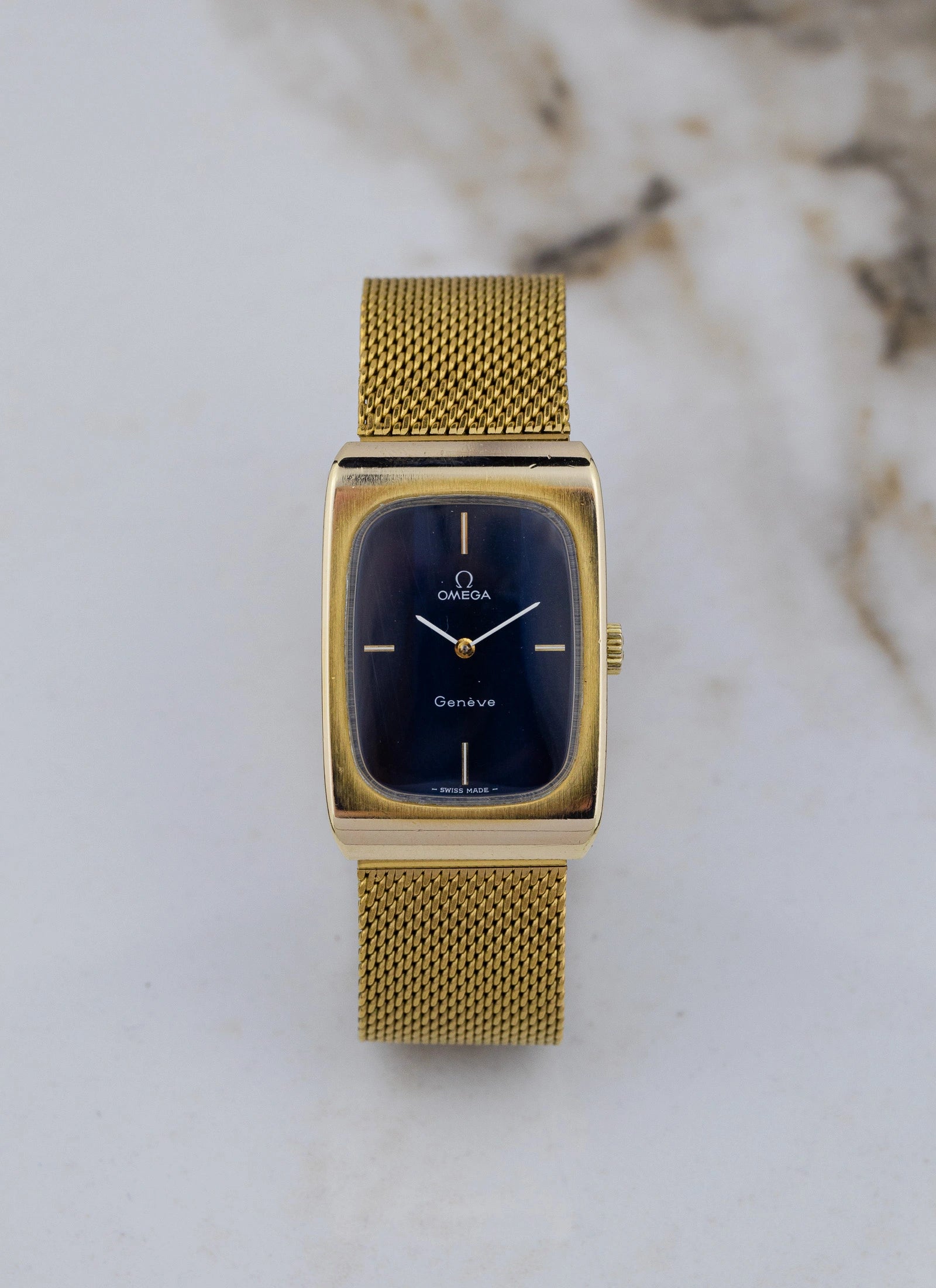 1970s Omega Geneve Tank Navy Holo 511.0469 cal. 625