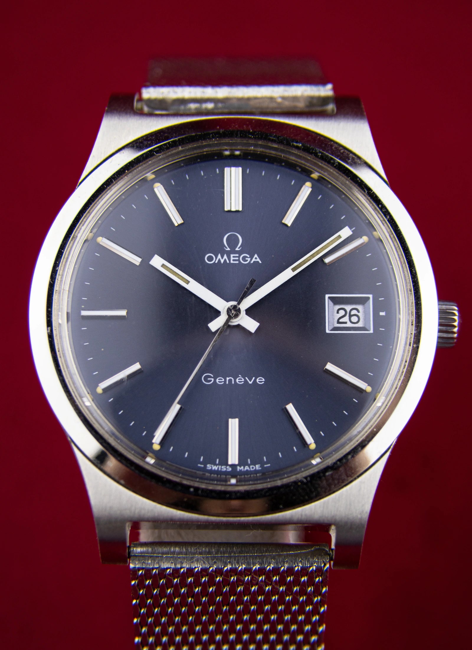 1972 MINT Omega Geneve Navy 136.0102 cal. 1030