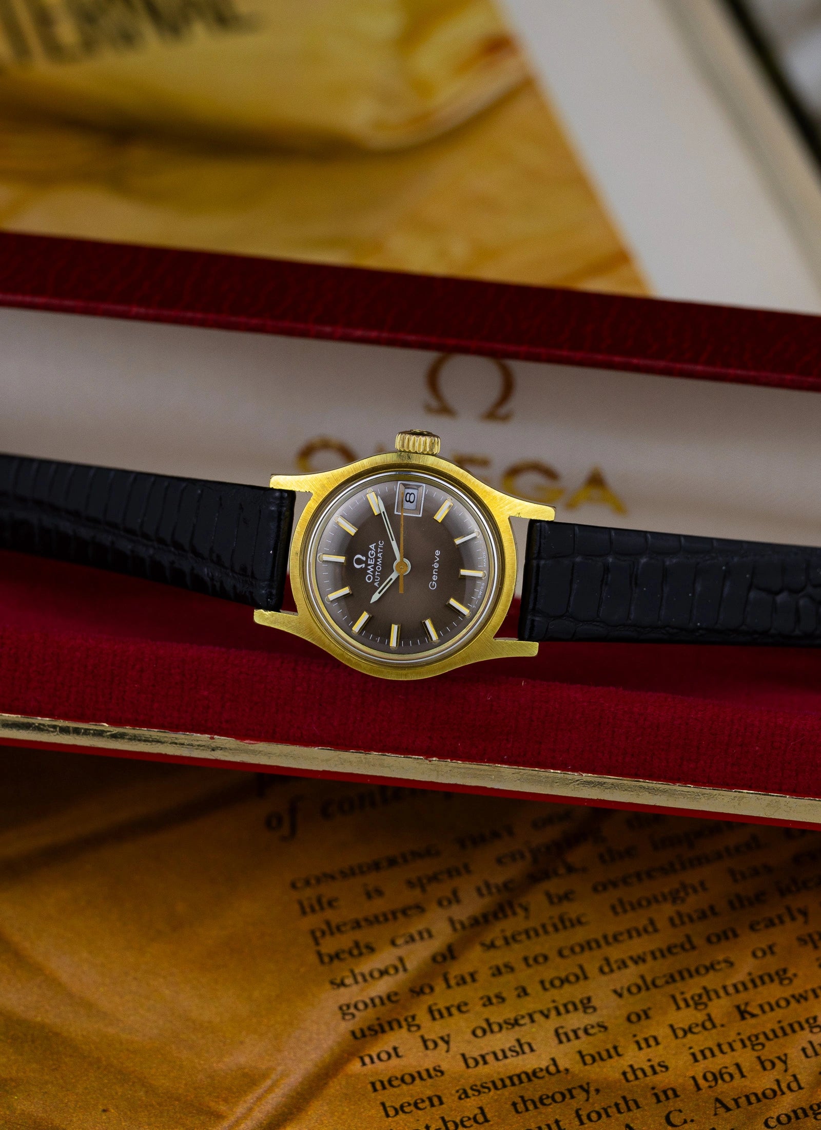 1971 Omega Geneve Chocolate Dial 566.021 cal. 684 Serviced Box