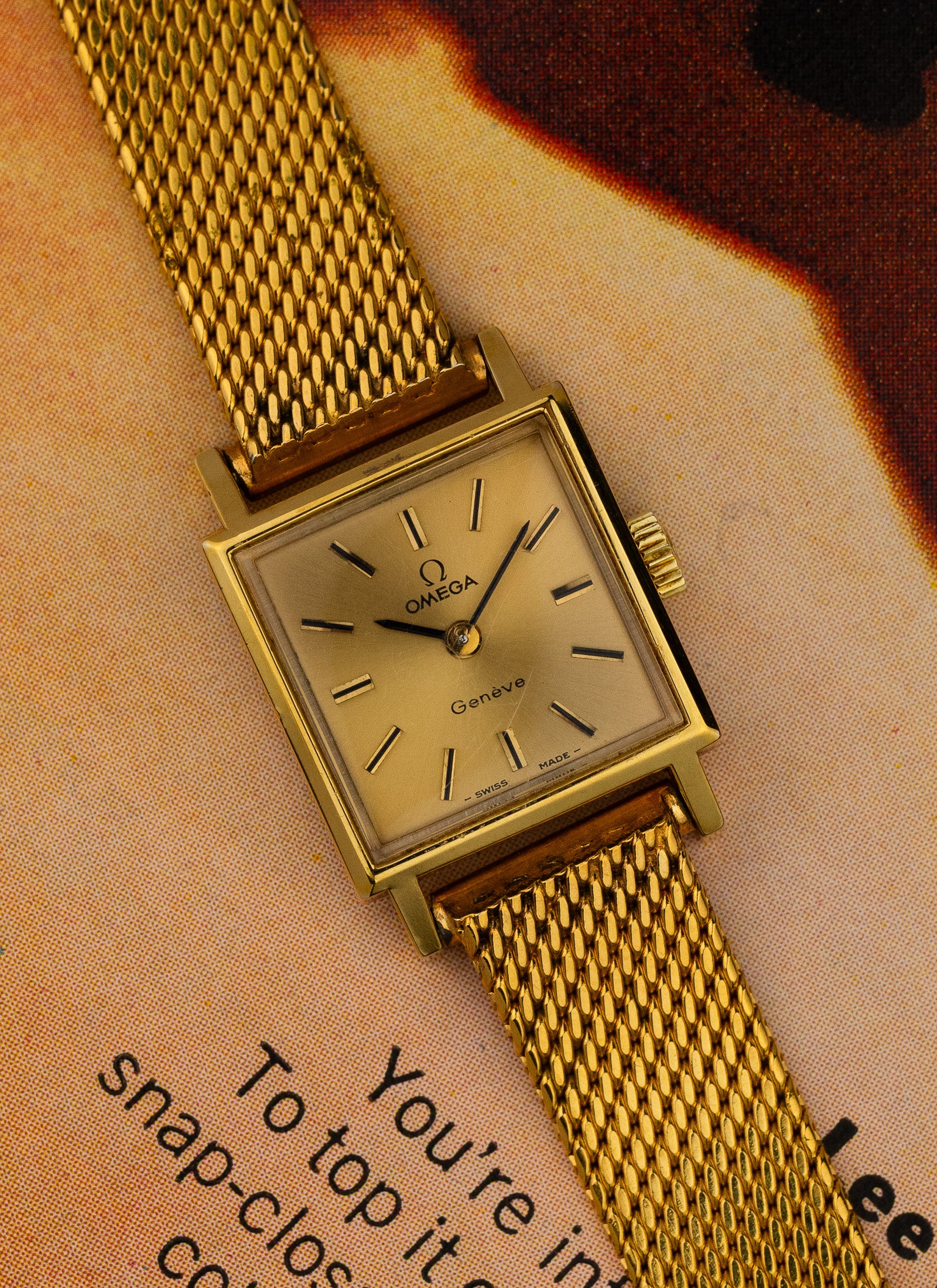 1975 Lady Omega Geneve Square 511.0452 cal. 1070 Serviced