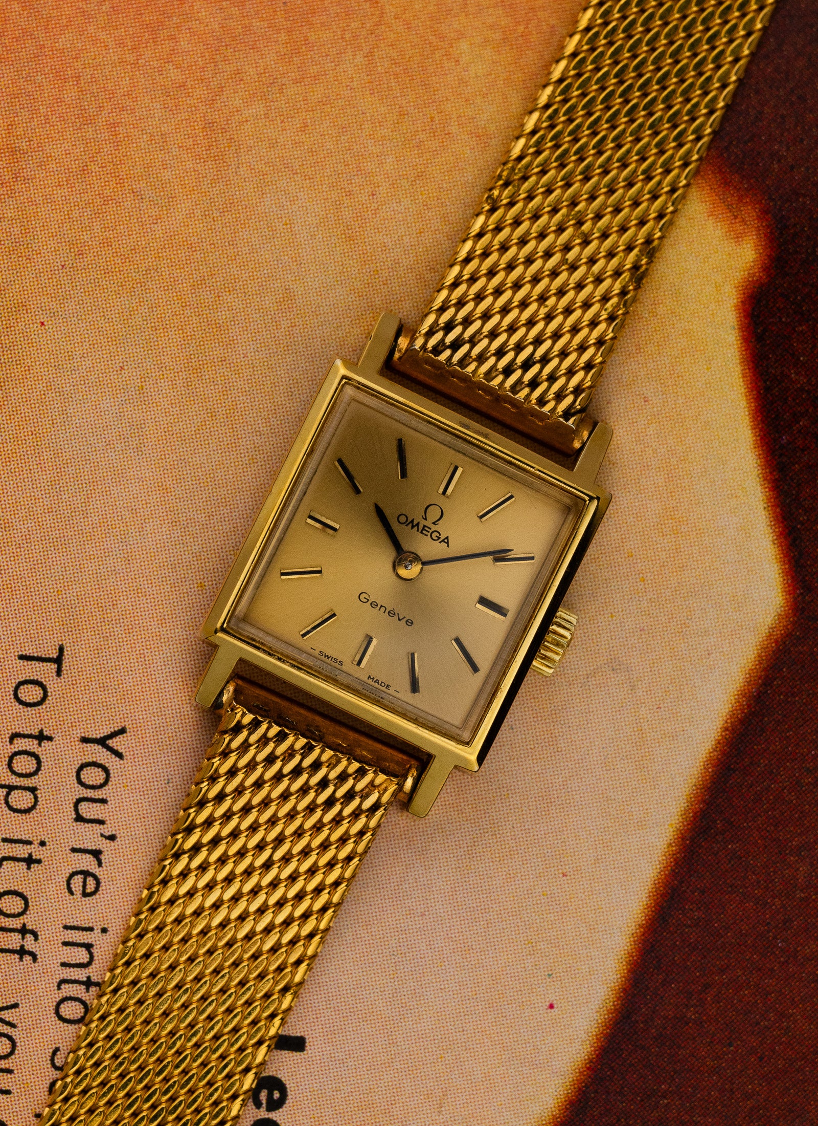 1975 Lady Omega Geneve Square 511.0452 cal. 1070 Serviced